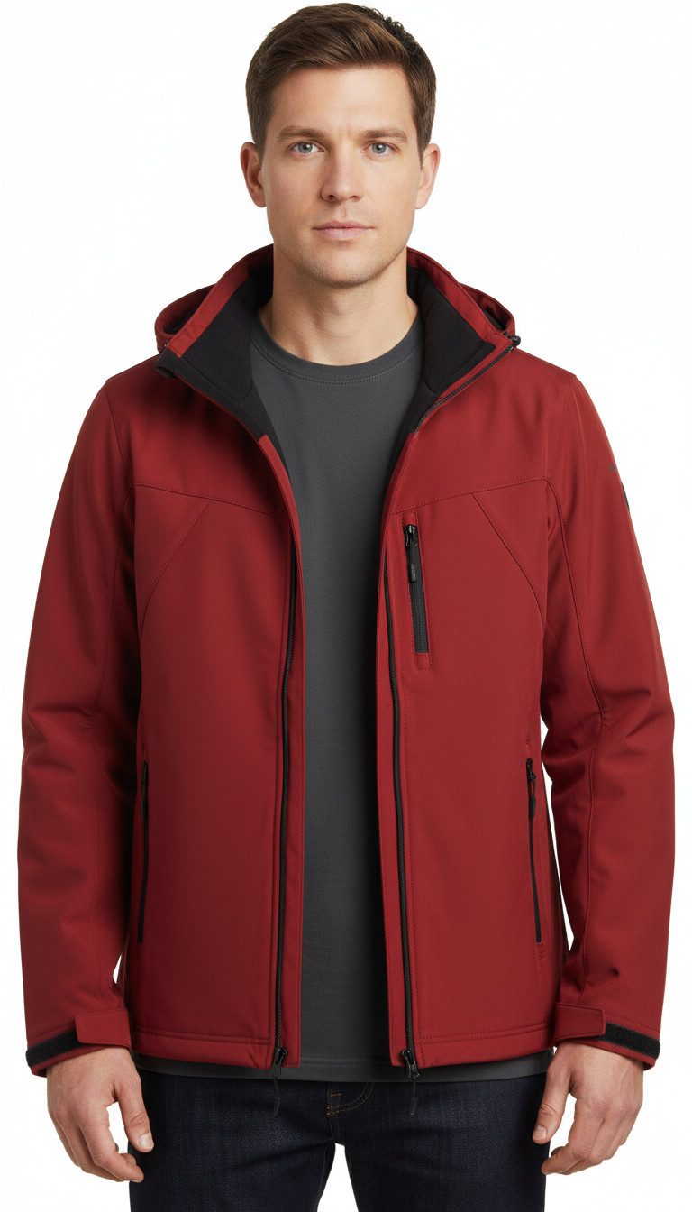 Icepeak Softshelljacke BRIMFIELD (1-St) für sportliche Aktivitäten, winddicht, wasserabweisend