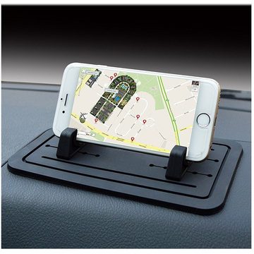 L & P Car Design Auto Antirutschmatte Haftpad Ablage iPhone Samsung Handy-Halterung, (1 Stück, 3-tlg., kompatibel mit vielen Smartphones)