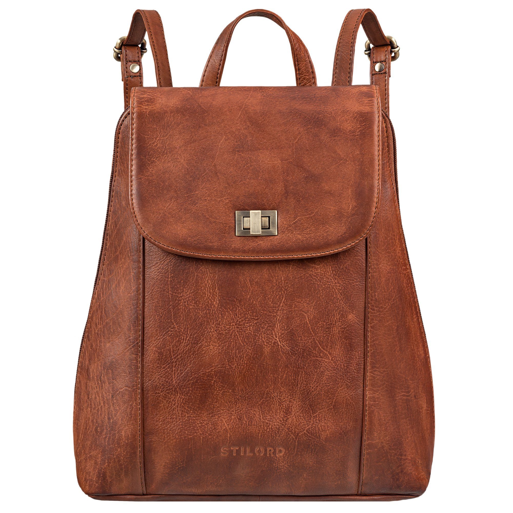 STILORD Cityrucksack "Victoria II" Lederrucksack Damen Vintage günstig online kaufen