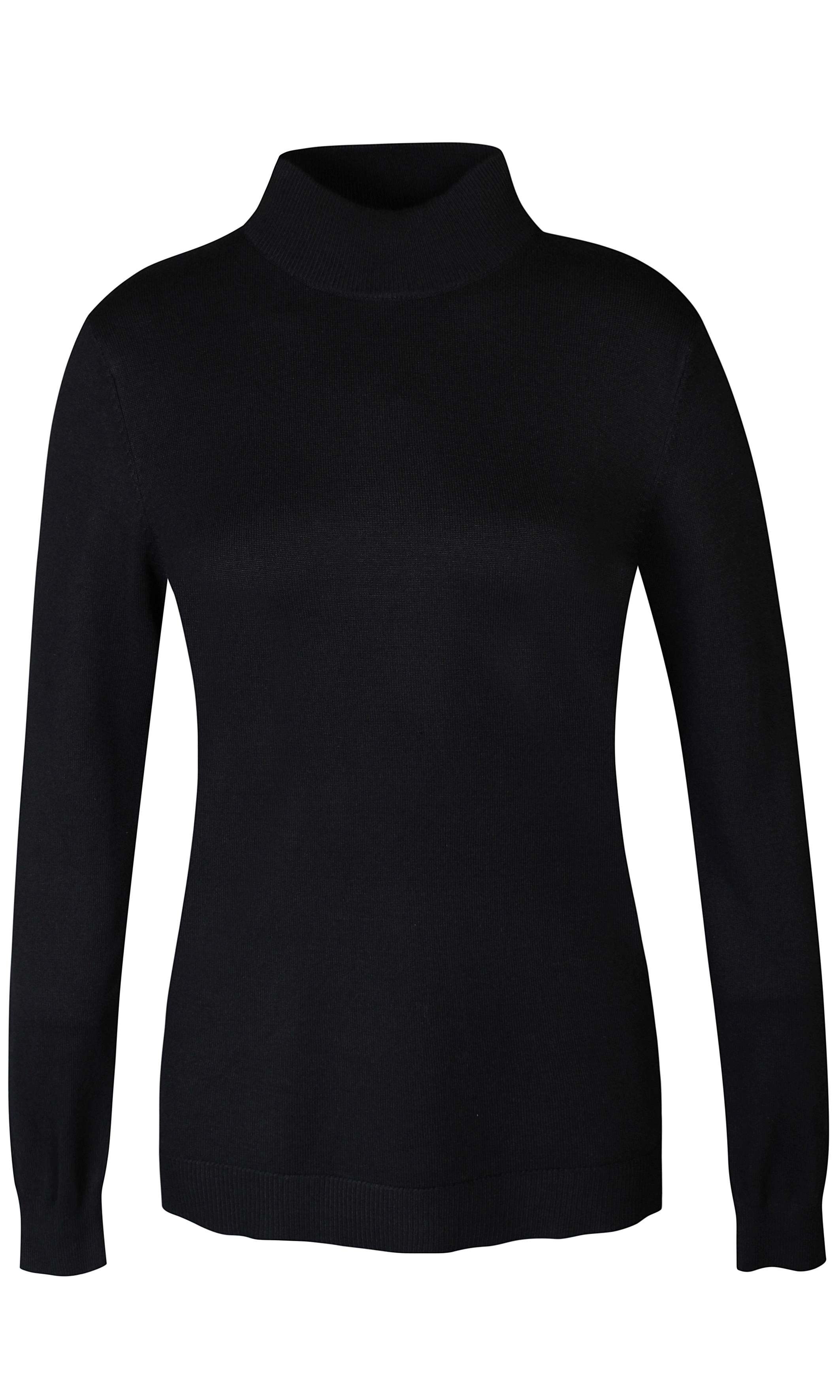 ZE-ZE Nordic Stehkragenpullover Pullover Norma black Stehkragen