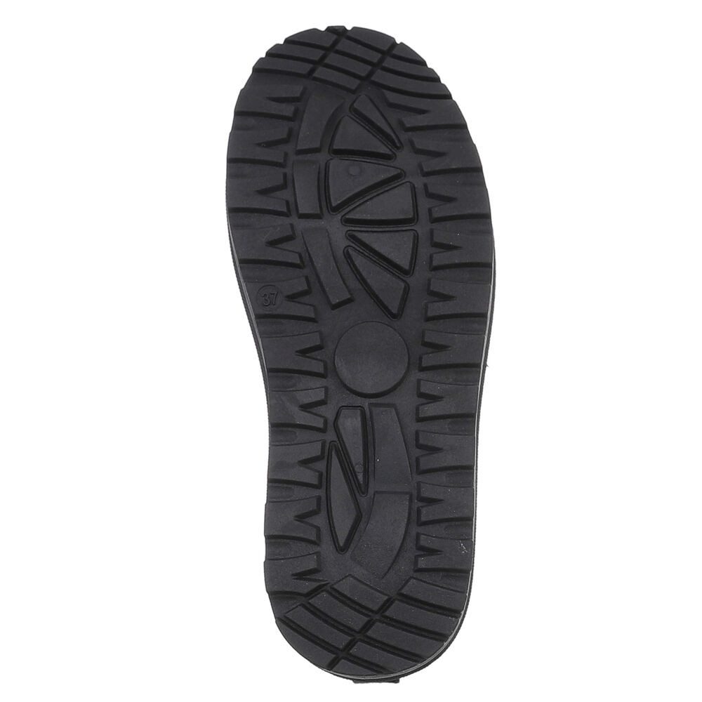 Ital-Design Bequeme Clogs für Damen mit dekorativen Details Snowboots (90457964) Flach Flache Stiefeletten in Schwarz