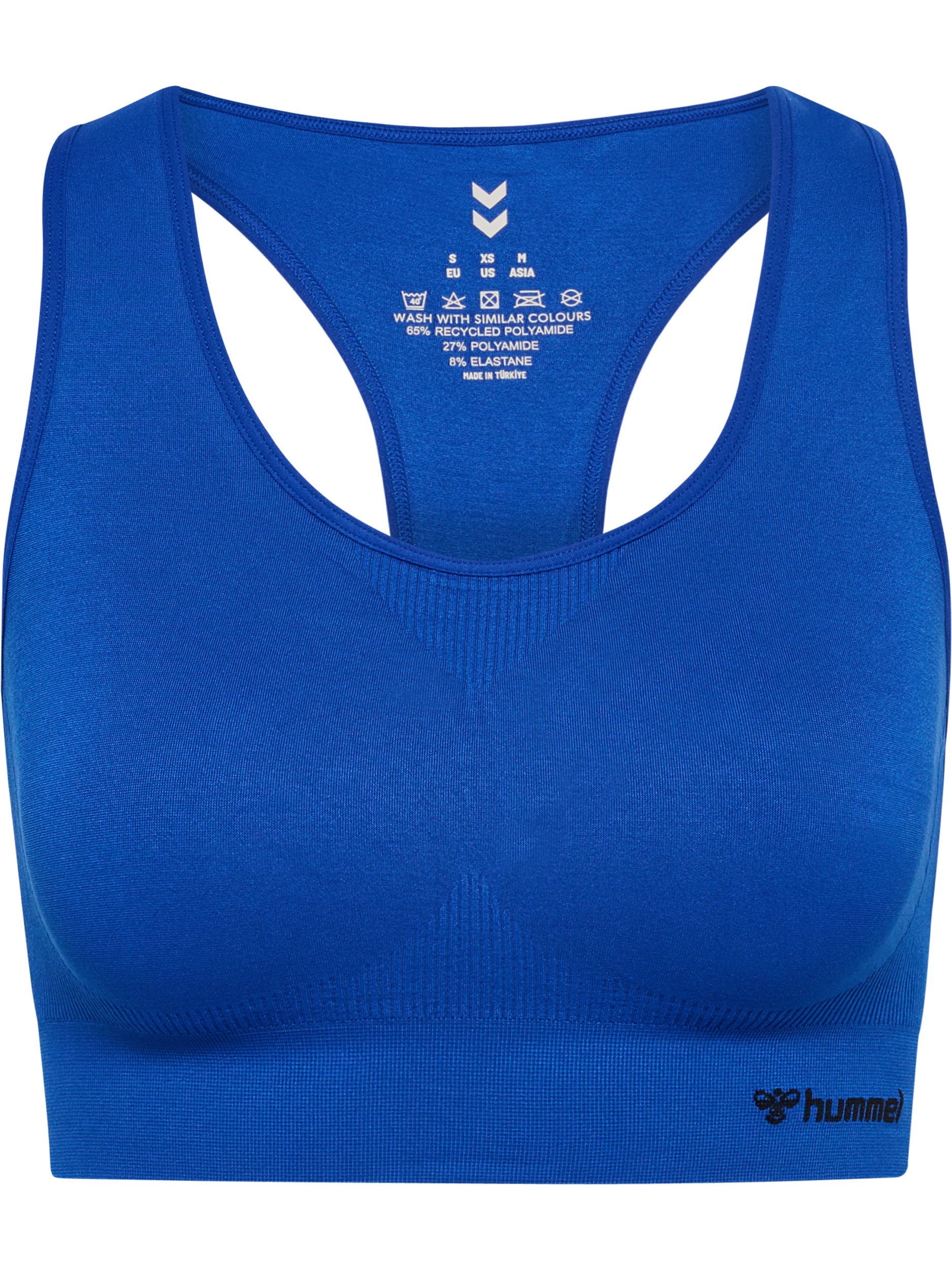 hummel Sport-Bustier hmlTIF SEAMLESS SPORTS TOP nahtarme Seamless-Konstruktion, dehnbarer Stoff