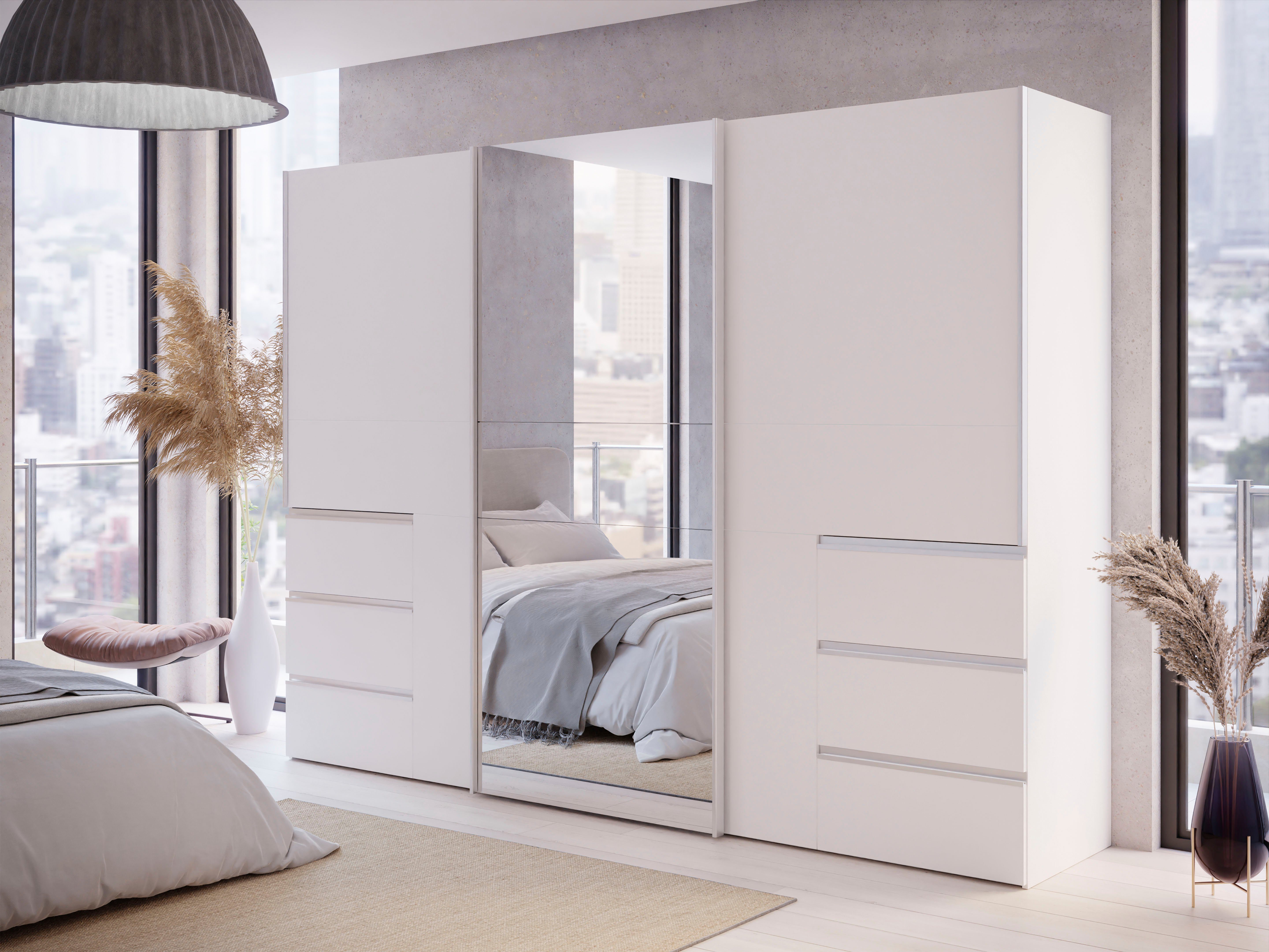 FORTE Schwebetürenschrank mit 3 Schubladen – Bild 2 von 5