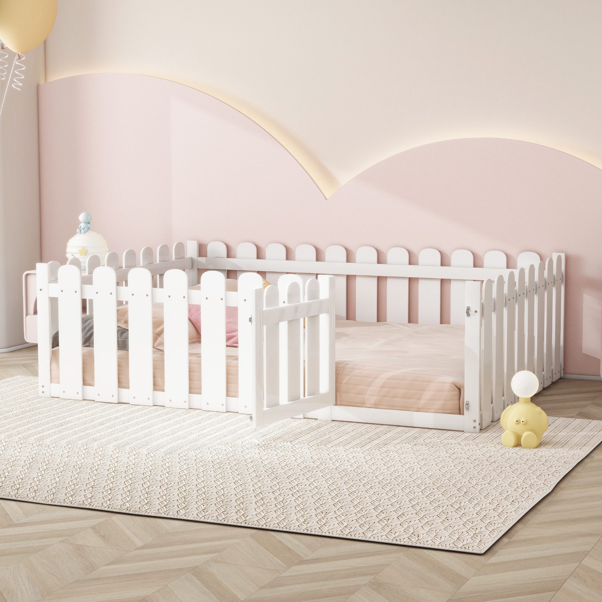 OKWISH Kinderbett Doppelbett Funktionsbett Jugendbett Holzbett günstig online kaufen