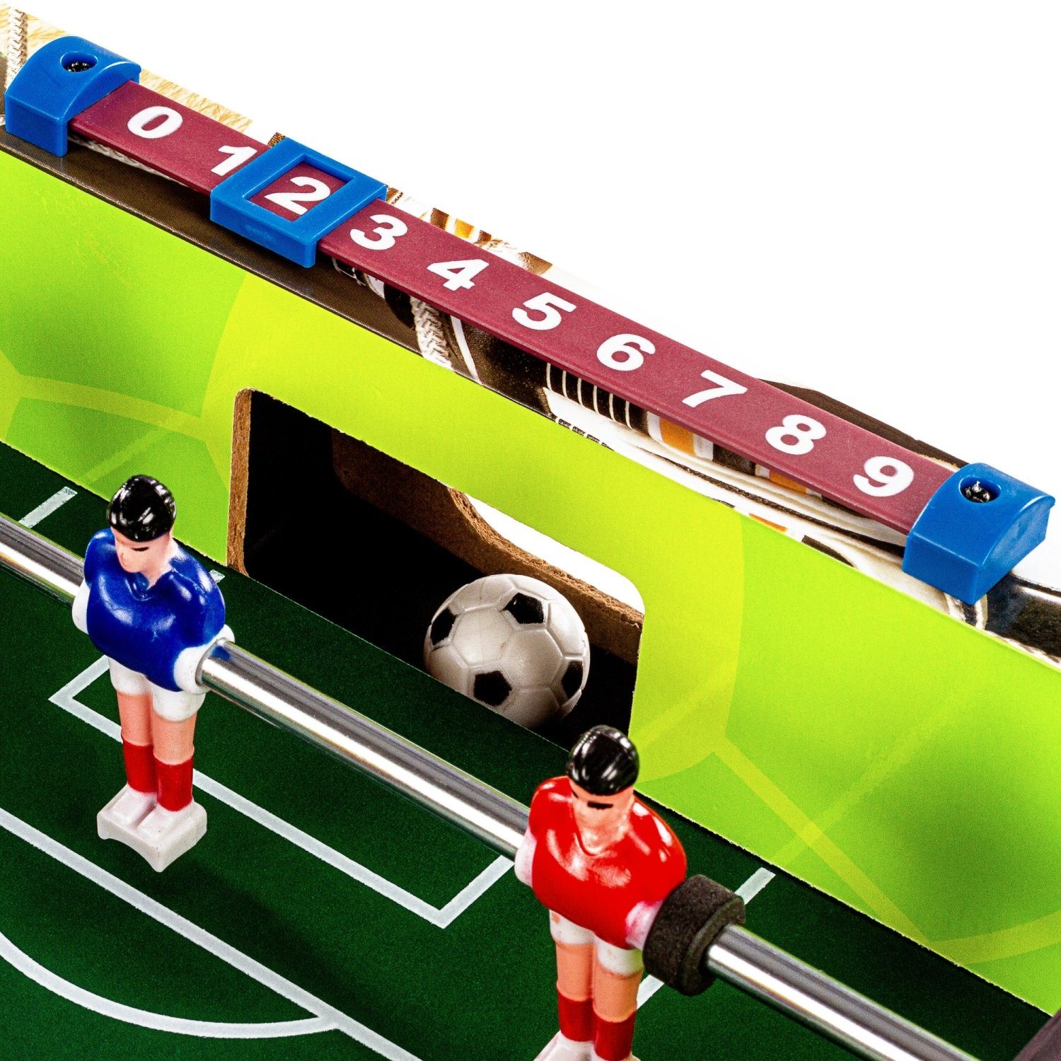 PLANET Kicker GAMES Mini Dekorvarianten Dekor 4 Gewicht: 4 cm, Tischfußball „Chelsea“ Mini-Tischkicker Maße: 70x37x25 Soccer kg, Tischkicker,