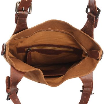 LECONI Schultertasche Umhängetasche Henkeltasche Shopper Damentasche Canvas Leder LE0054