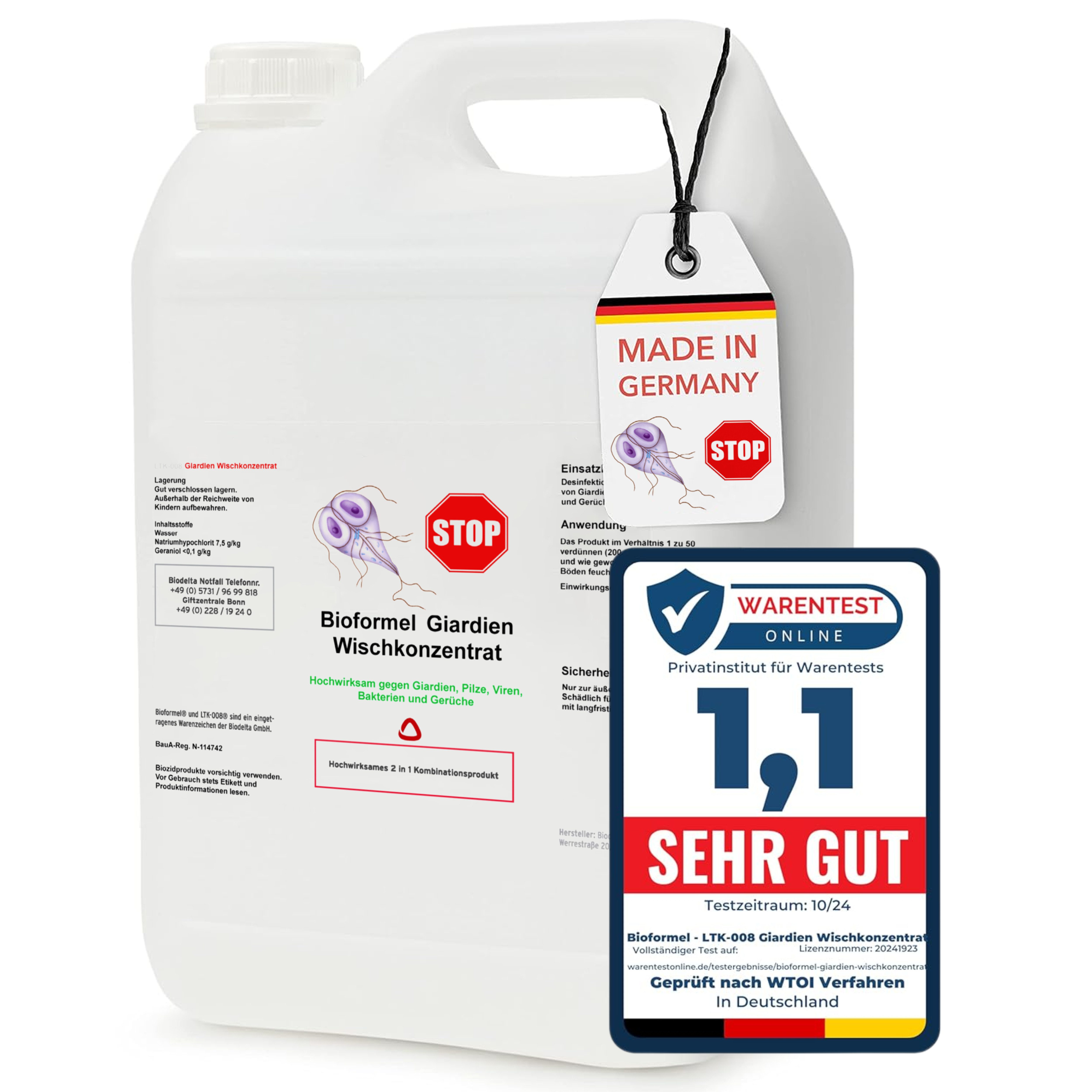 Giardien Wischkonzentrat N Oberflächen-Desinfektionsmittel