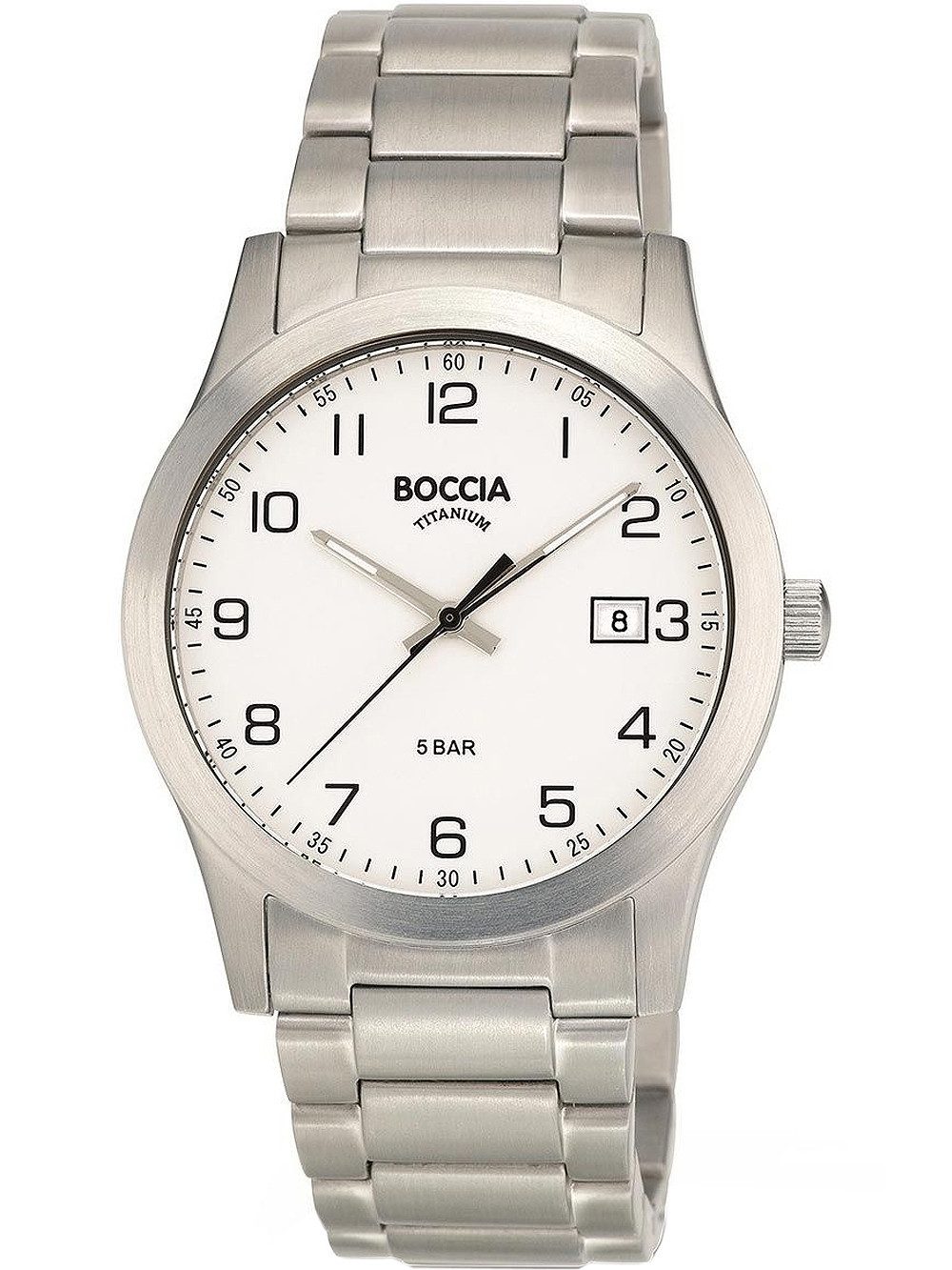 Boccia Quarzuhr Boccia 3619-01 Herrenuhr Titanium 40mm 5ATM Boccia 3619-01 Herrenuhr Titanium 40mm 5ATM