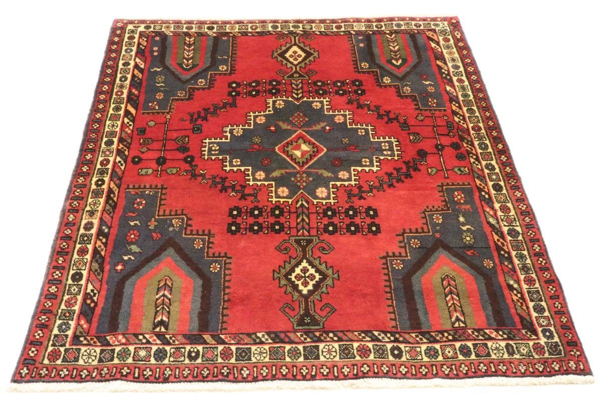 Orientteppich Afshar 129x186 Handgeknüpfter Orientteppich / rechteckig, mm Trading, Nain 10 Perserteppich, Höhe