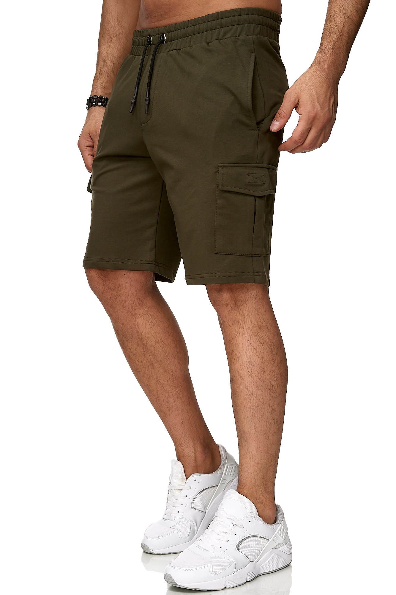 Reslad Sweatshorts Reslad Kurze Hose Herren Cargo Bermuda Shorts Jogginghose Sport-Hose (1-tlg) Sweatshorts Jogginghose mit Cargo-Taschen