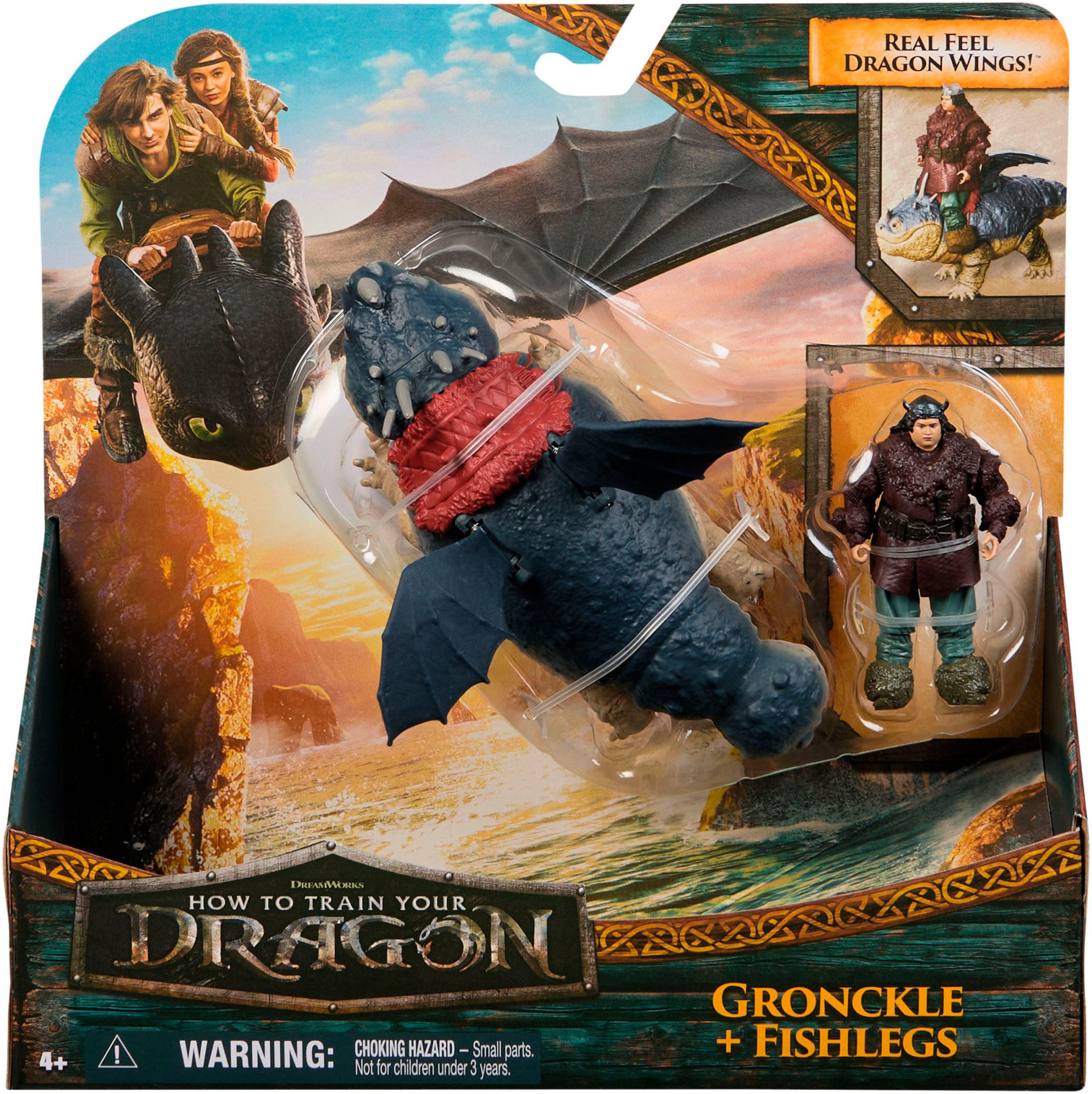 Spin Master Spielfigur Dragons Movie - Viking & Dragon - Fleischklops & Fischbein