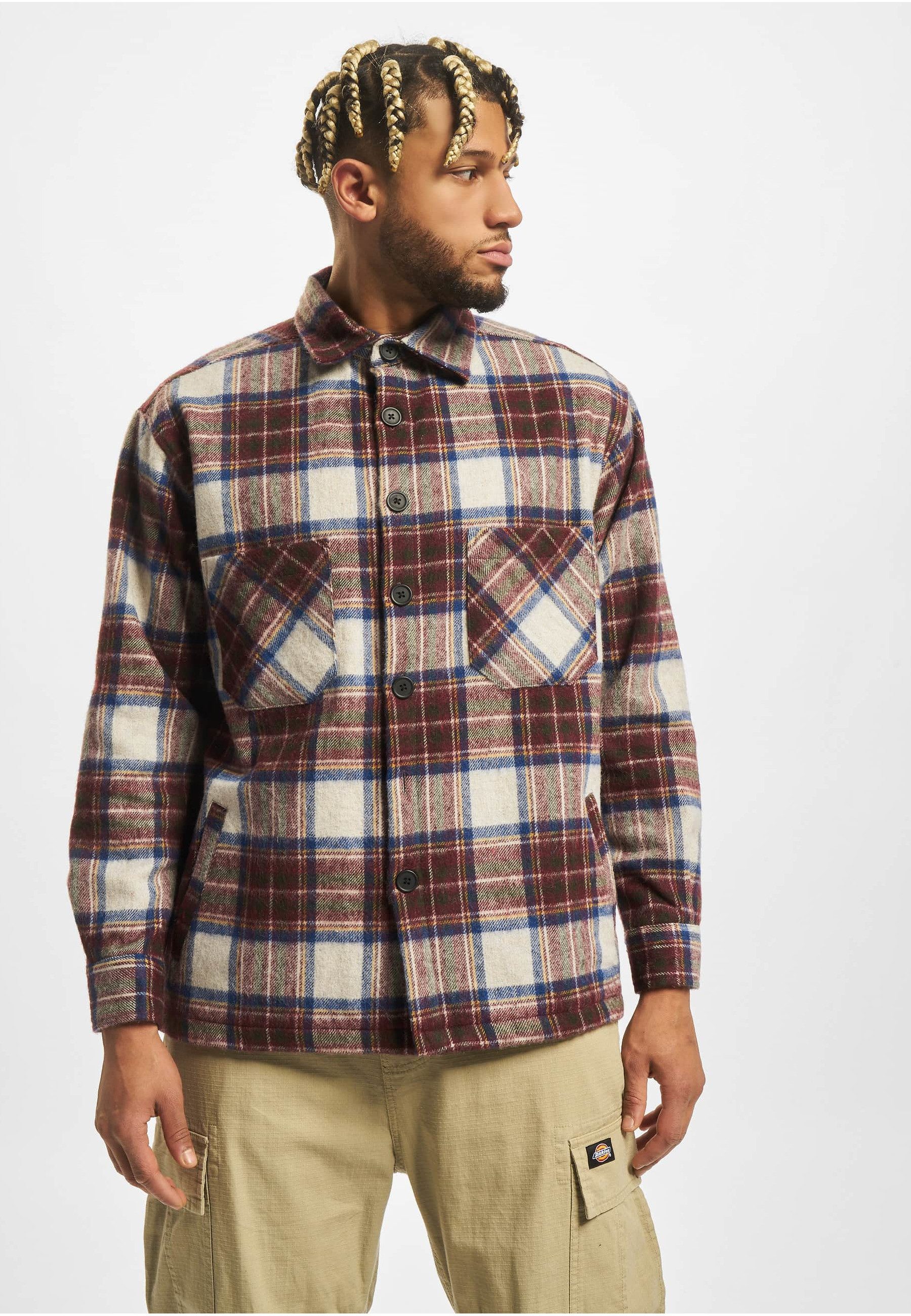 2Y Premium Langarm-Poloshirt 2Y Premium Herren 2Y Flannel Button Shirt (1-tlg)