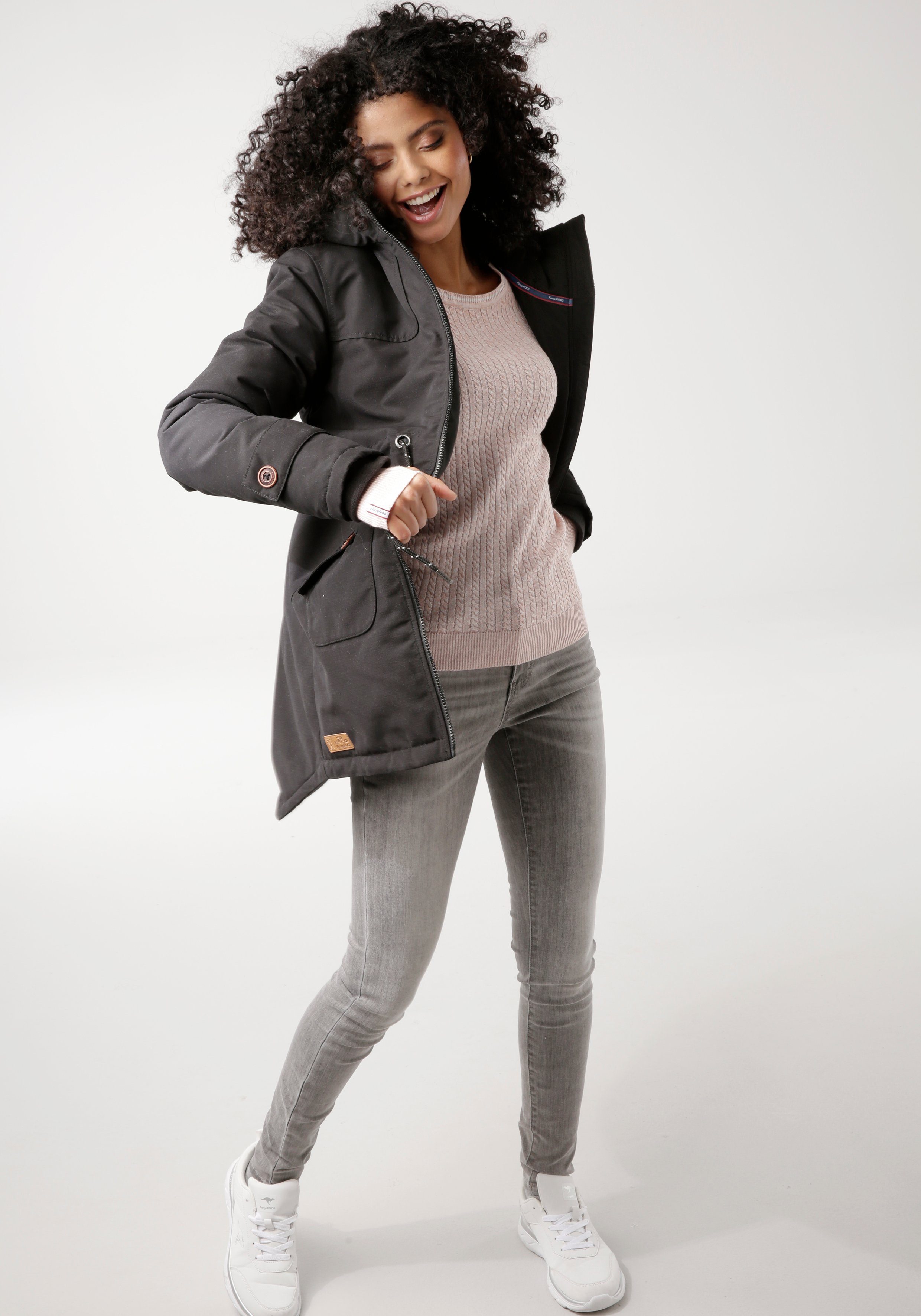 KangaROOS Winterjacke mit Fleece-Fütterung