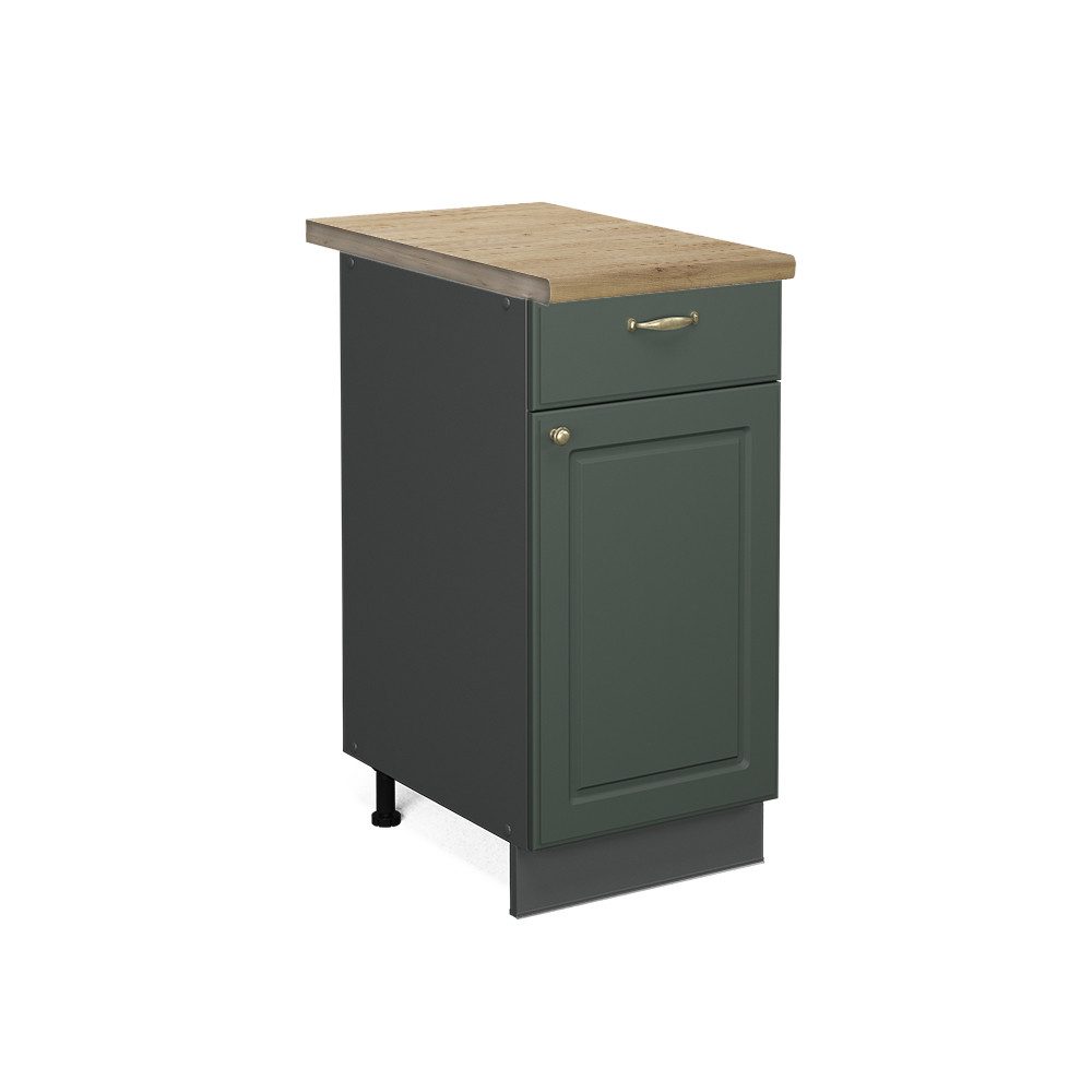 Vicco Unterschrank Fame-Line, Grün-Gold Landhaus/Anthrazit, 40 günstig online kaufen