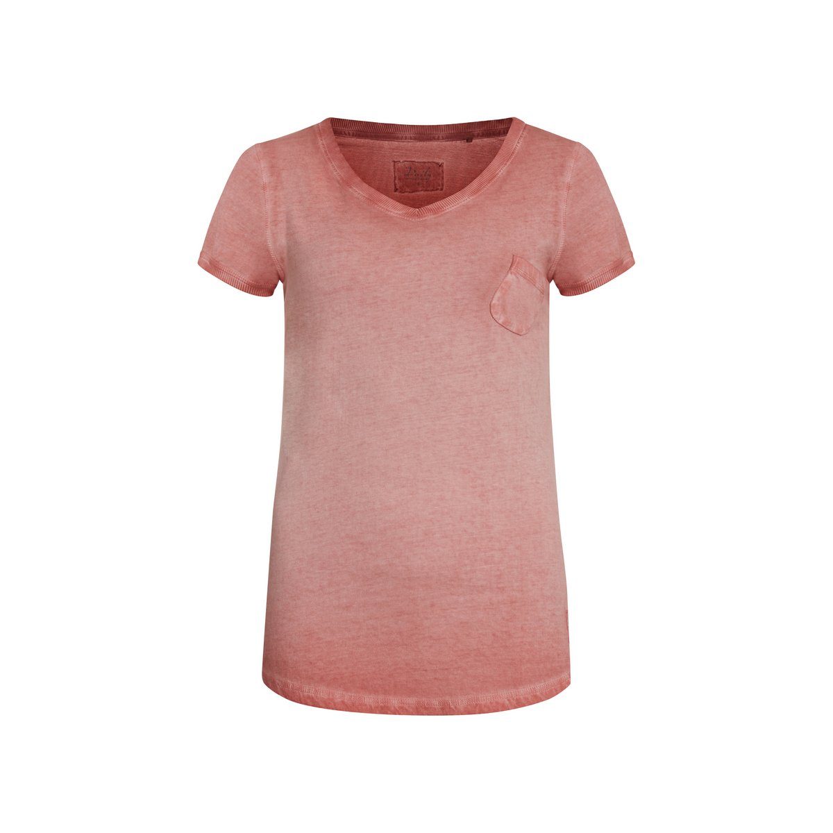 regular Backsteinfarben rot DAILY´S T-Shirt (1-tlg)
