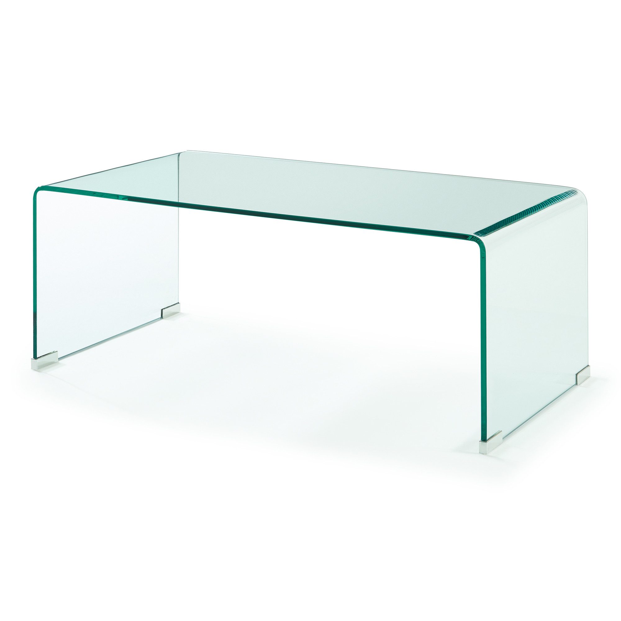 en.casa Couchtisch, »Väsas« 90 x 45 x 35 cm rechteckig gehärtetes Glas Transparent