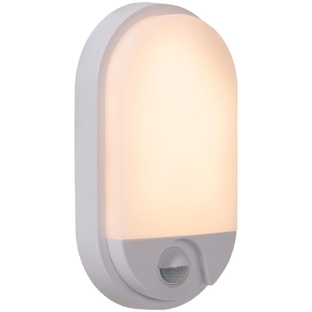 Lucide Außen-Wandleuchte LED Wandleuchte Hups Ir 10W 1000lm IP54 mit Bewegungsmelder und, LED