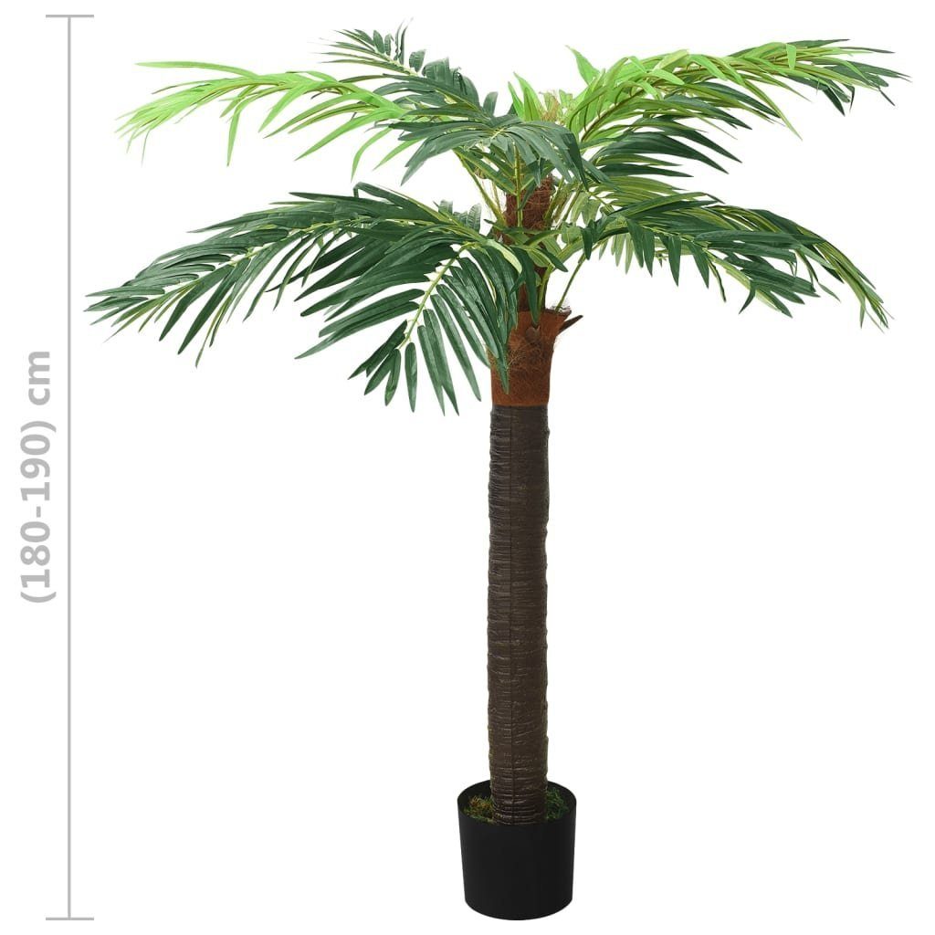 Phönix Höhe cm Topf Künstliche cm Pflanze Zimmerpflanze Grün 190 Palme Künstliche 0 realistisch mit echt, vidaXL,