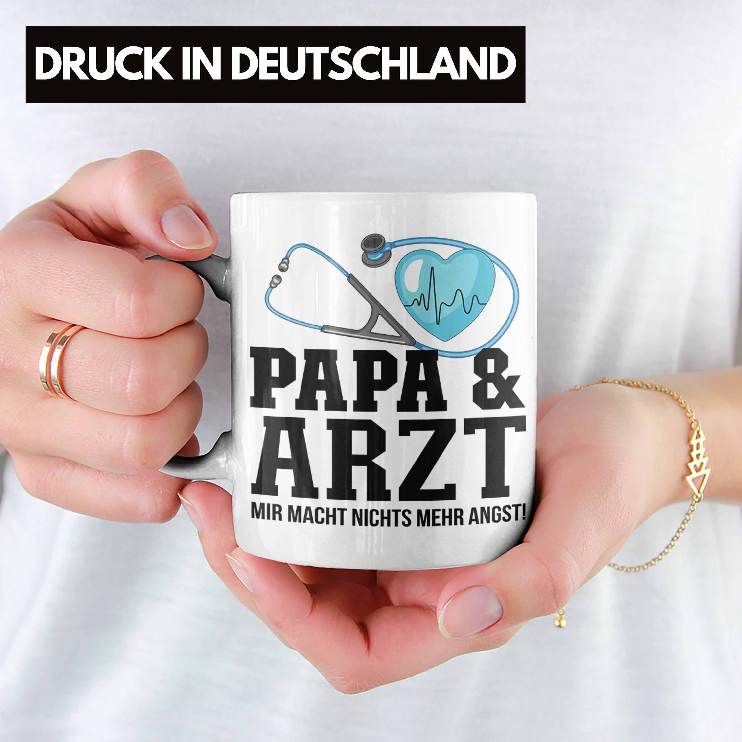 Arzt - Tasse Trendation für Tasse Papa Ärzte Geburtst Trendation Vater Geschenkidee und Weiss