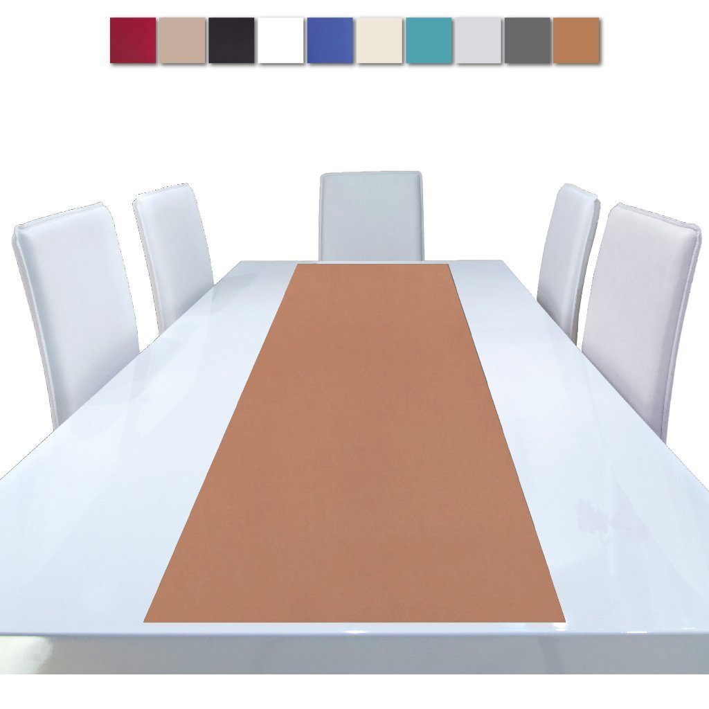 Tischdecke und Microfaser, Braun Tischläufer Platzmatte versch. 140x40cm Bestlivings Tischdeko viele Ellen pflegeleicht Designs Platzset dekorativ, (1-tlg),
