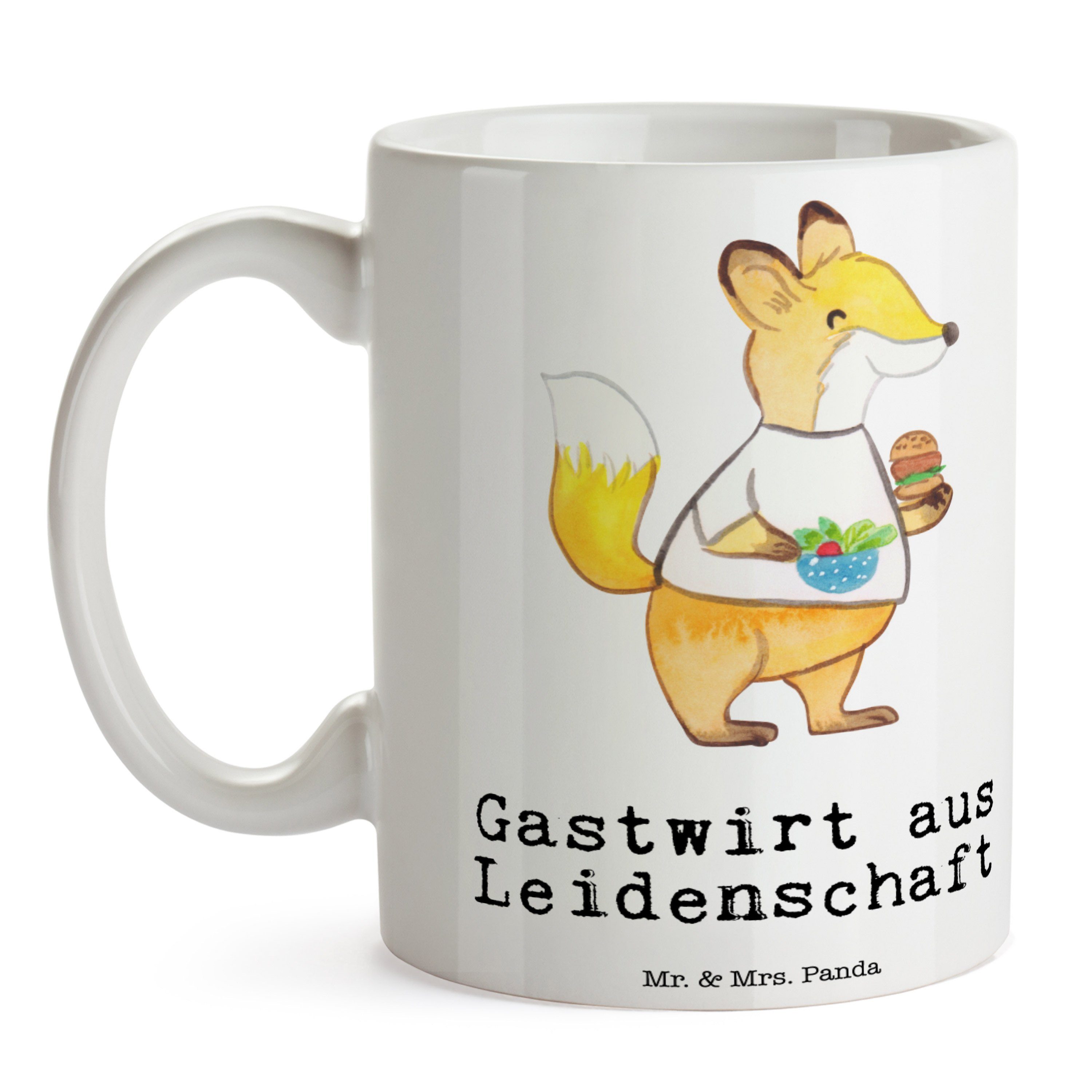 aus Ausbildung, Gastwirt Tasse Tasse, - Mrs. Leidenschaft Weiß Geschenk, - Mr. Tasse, Panda & Keramik