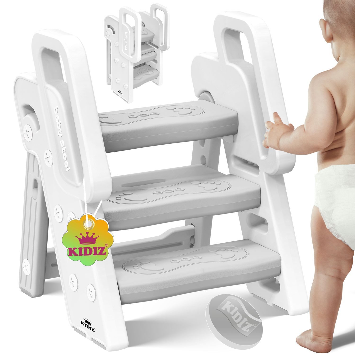 KESSER Tritthocker, für Kinder Trittleiter Klappbar mit 3 Stufen günstig online kaufen