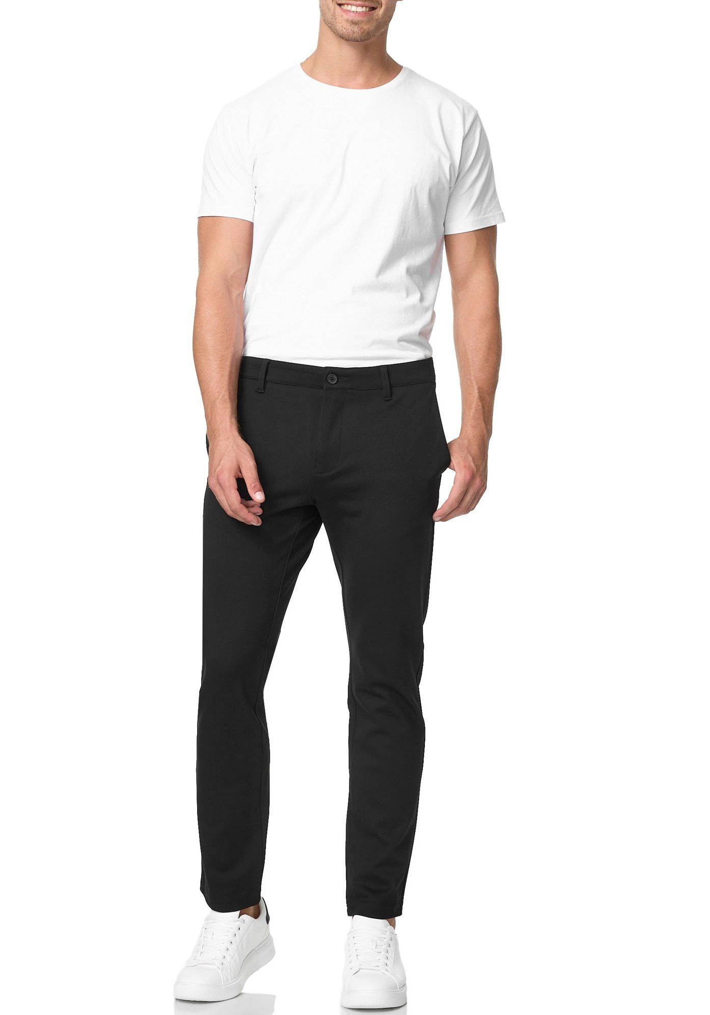 Indicode Anzughose INRoedekro gepflegter Look mit gerade geschnittener Beinform