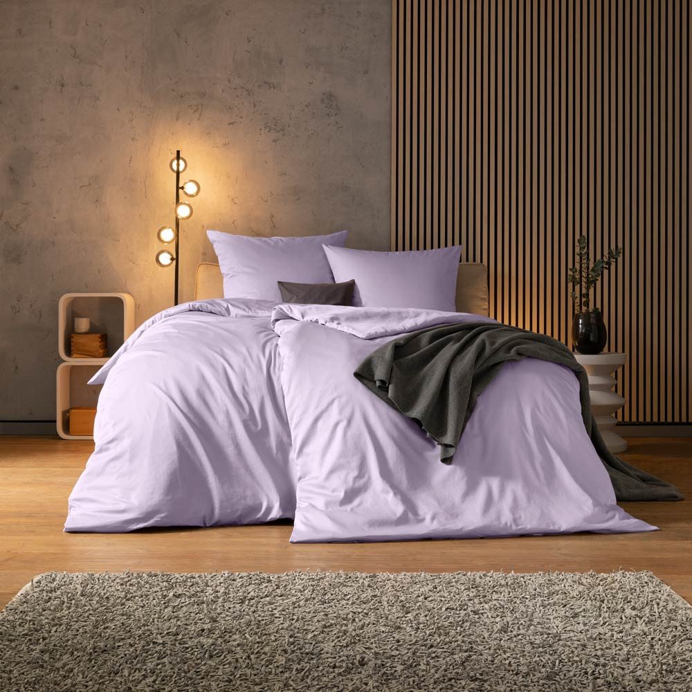Estella Bettwäsche Valetta, Mako-Satin, 2 teilig, Gefertigt aus mercerisierter Baumwolle.