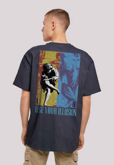 F4NT4STIC T-Shirt Guns 'n' Roses Music Double Illusion Musik, Band, Logo