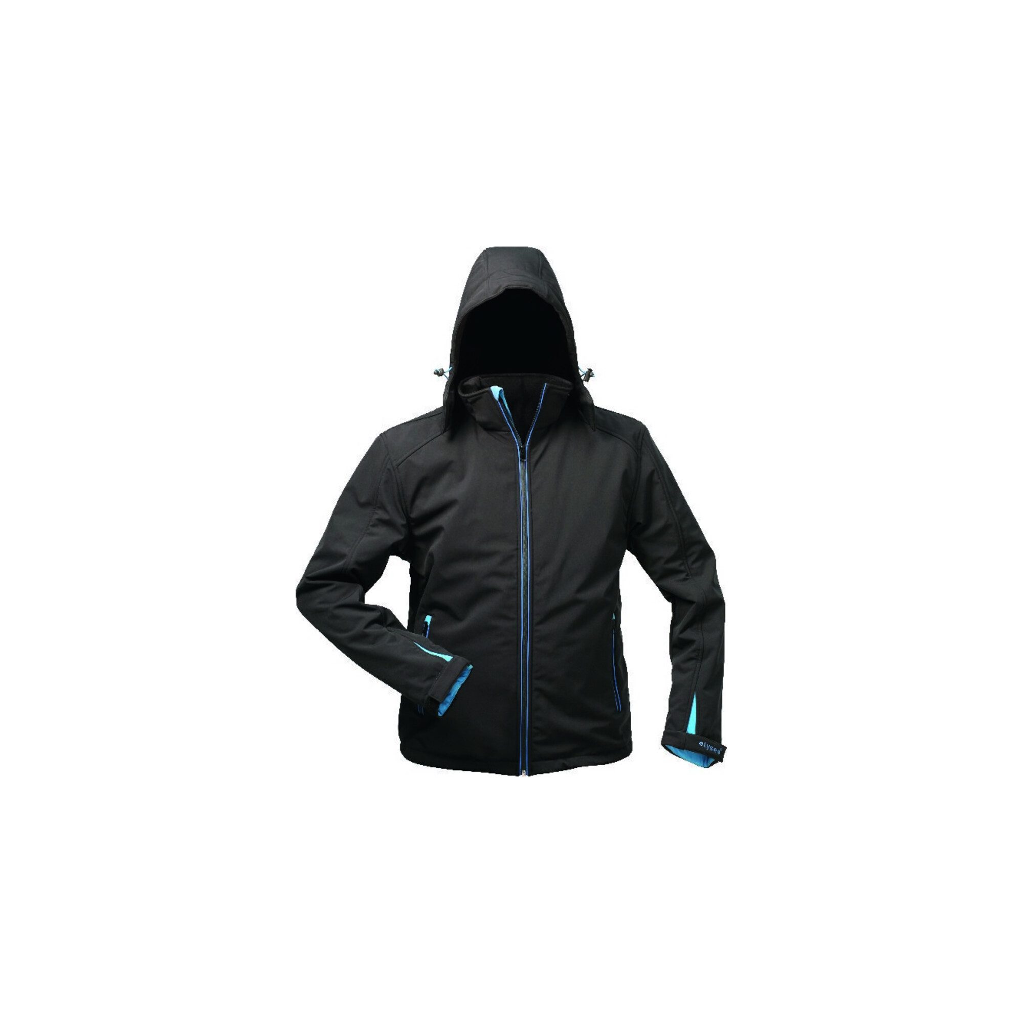 Parka Wintersoftshelljacke Uranos Gr.M schwarz/blau ELYSEE