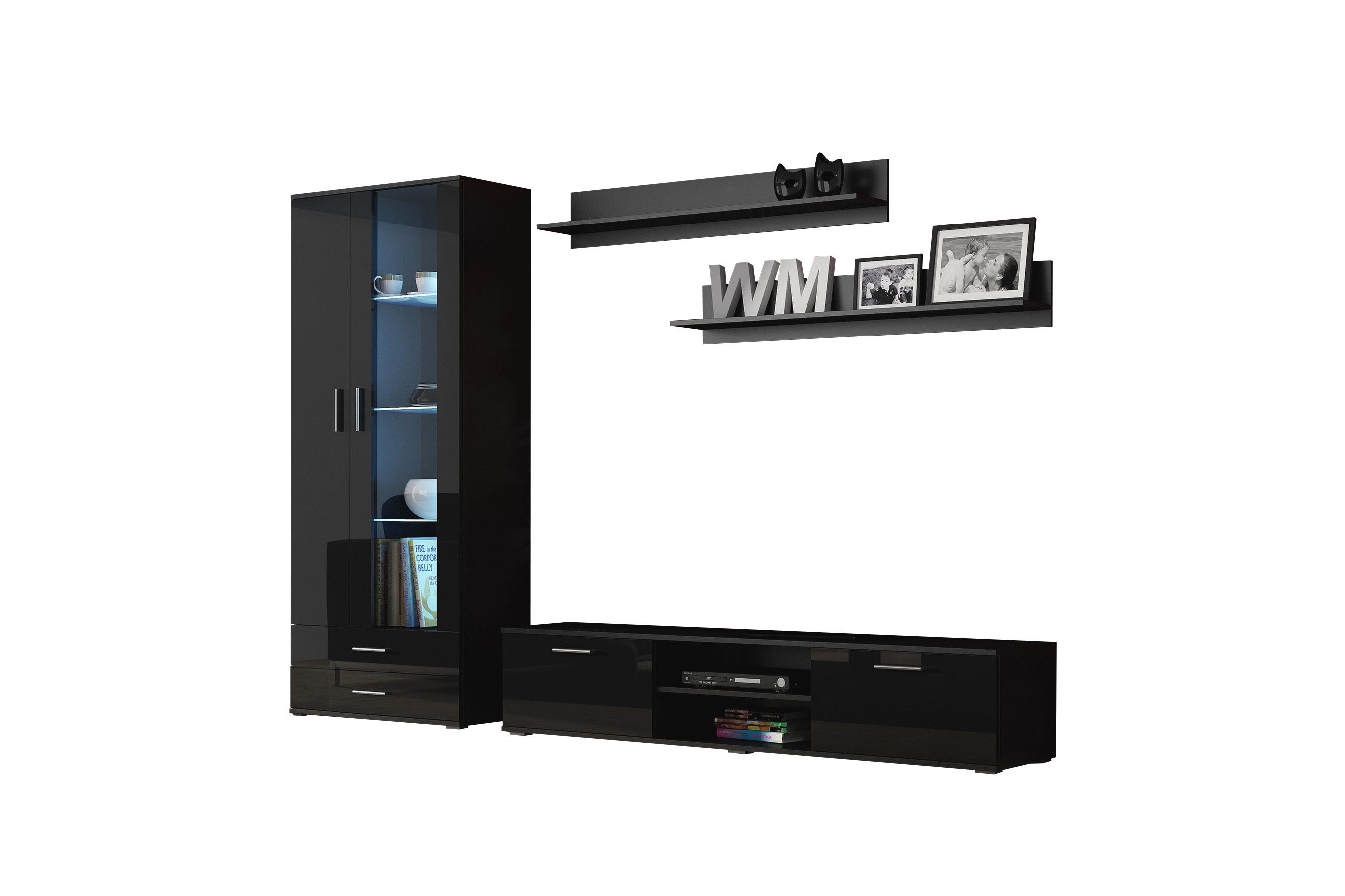 Schwarz Matt - Schwarz Hochglanz