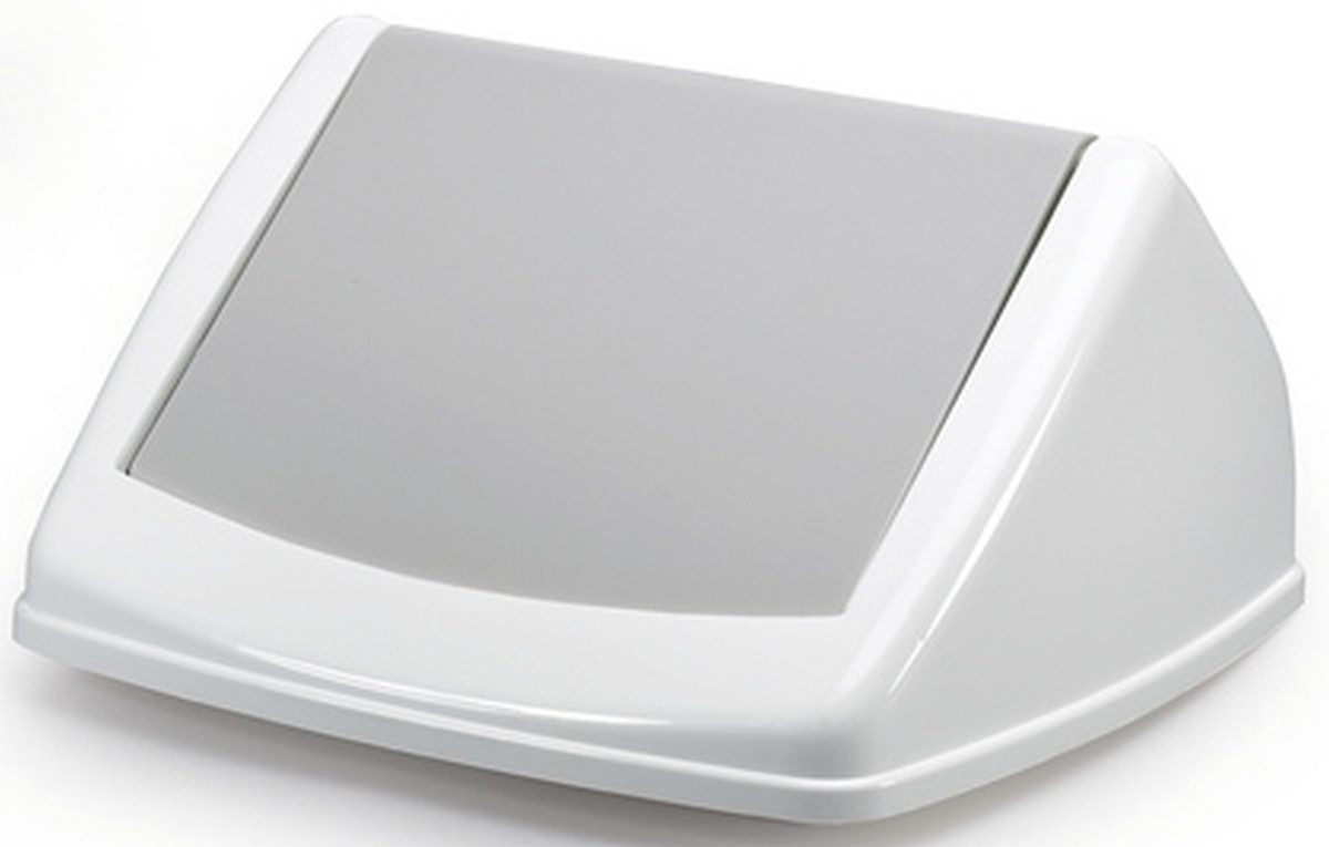 DURABLE Papierkorb Schwingdeckel Durabin Flip Lid Square 40 grau (10 Stück)