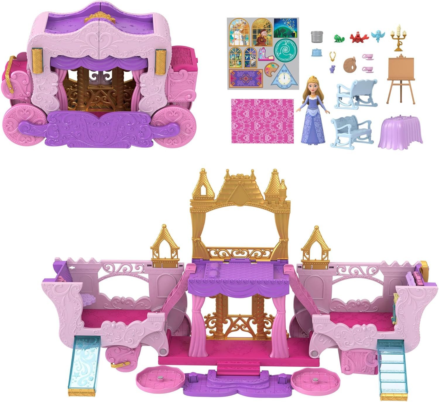 Spielwelt Mattel Disney Prinzessin Verwandlungs-Spielset Kutsche