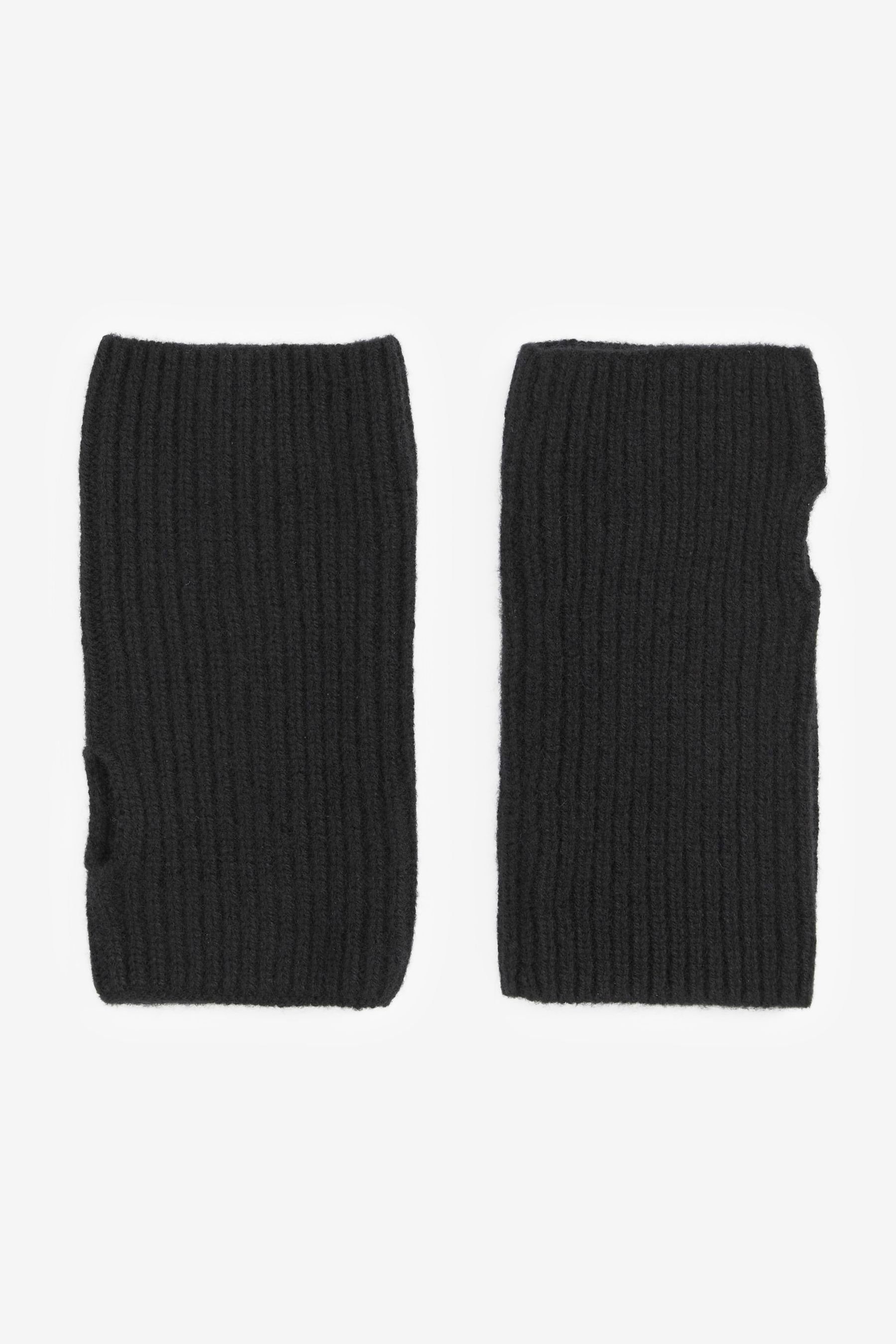Luxe Collection Handschuhe 30% Handwärmer Next Kaschmir Black Strickhandschuhe