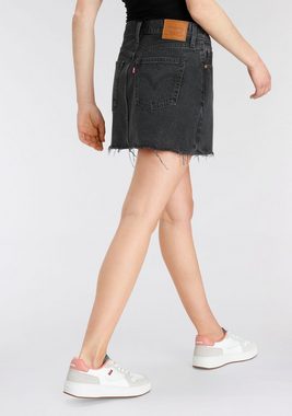 Levi's® Jeansrock ICON SKIRT mit Used-Effekten und ausgefransten Kanten