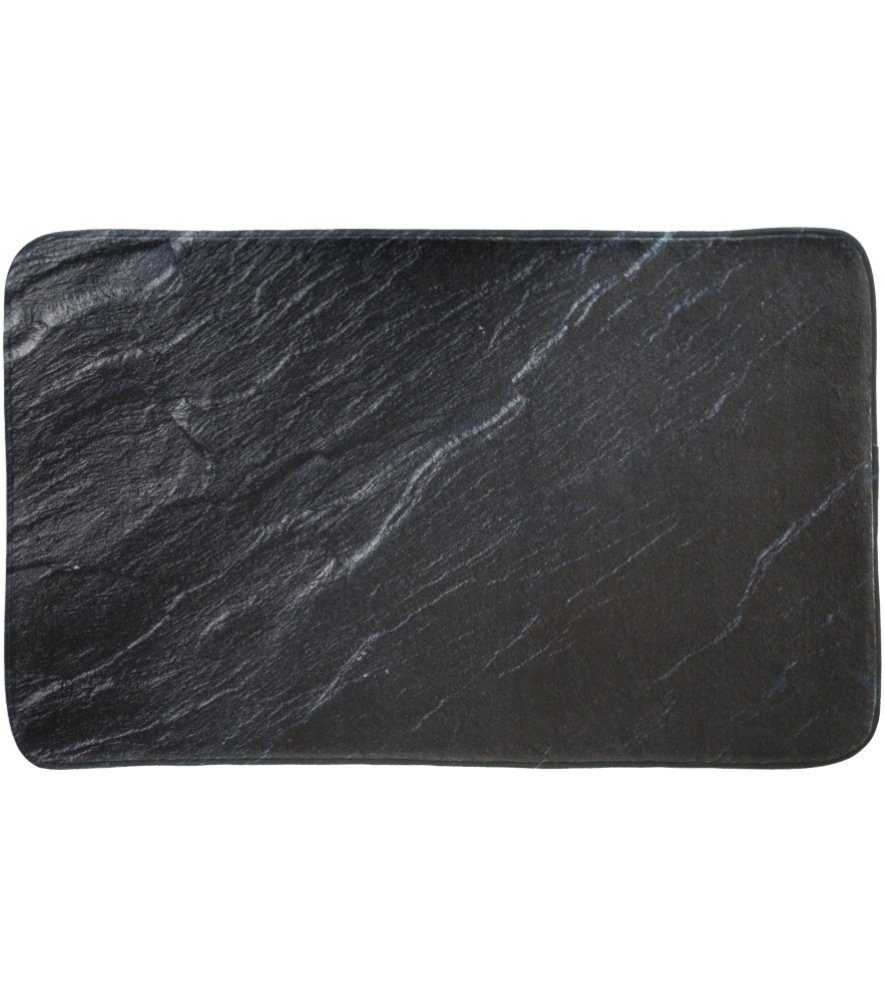 Sanilo Badaccessoire-Set 6-teilig Granit, Montage Badewannenstöpsel, hochwertig modern, Badteppich mit 70 Seifenspender, WC-Bürste, Absenkautomatik, 110 tlg., & 6 WC-Sitz cm, leichte x Waschbeckenstöpsel, universell