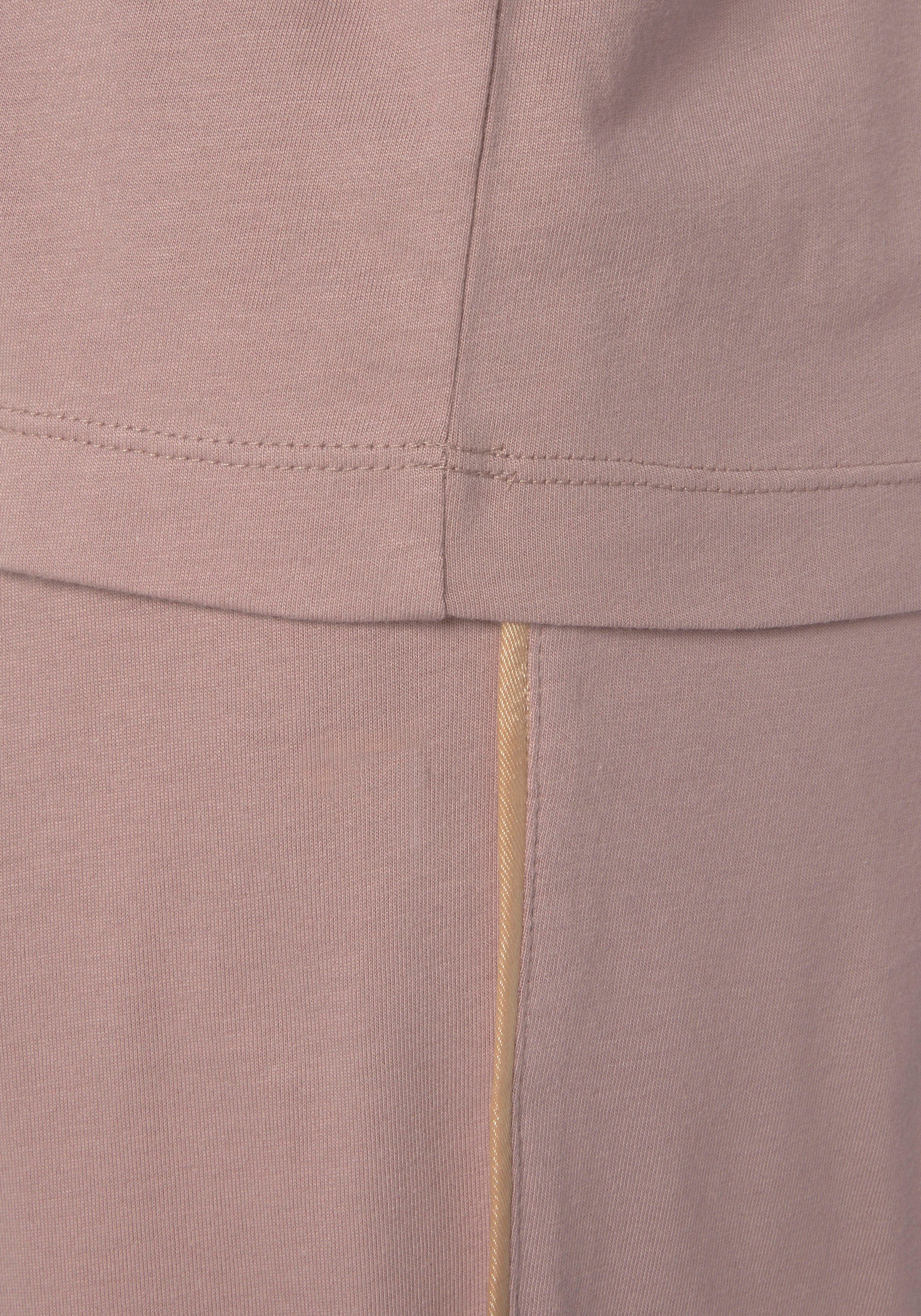 Foildruck mauve Pyjama (2 schönem tlg) mit Vivance Dreams