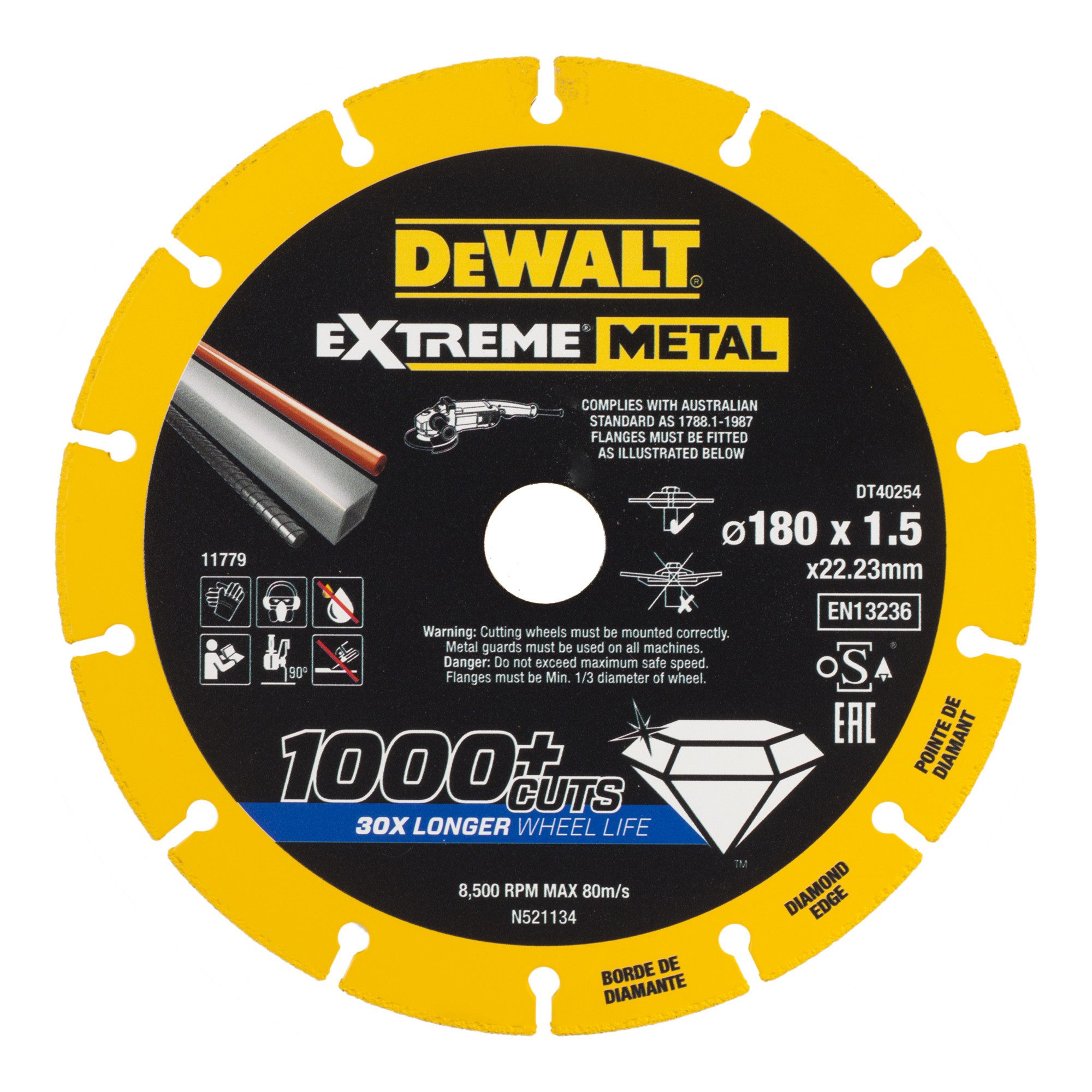 DeWalt Trennscheiben DEWALT Diamanttrennscheibe 180x1.5mm