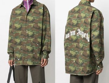 PALM ANGELS PALM ANGELS Camo Loose Shirt Paint-splatter Festival Jacke Military Ar Sneaker