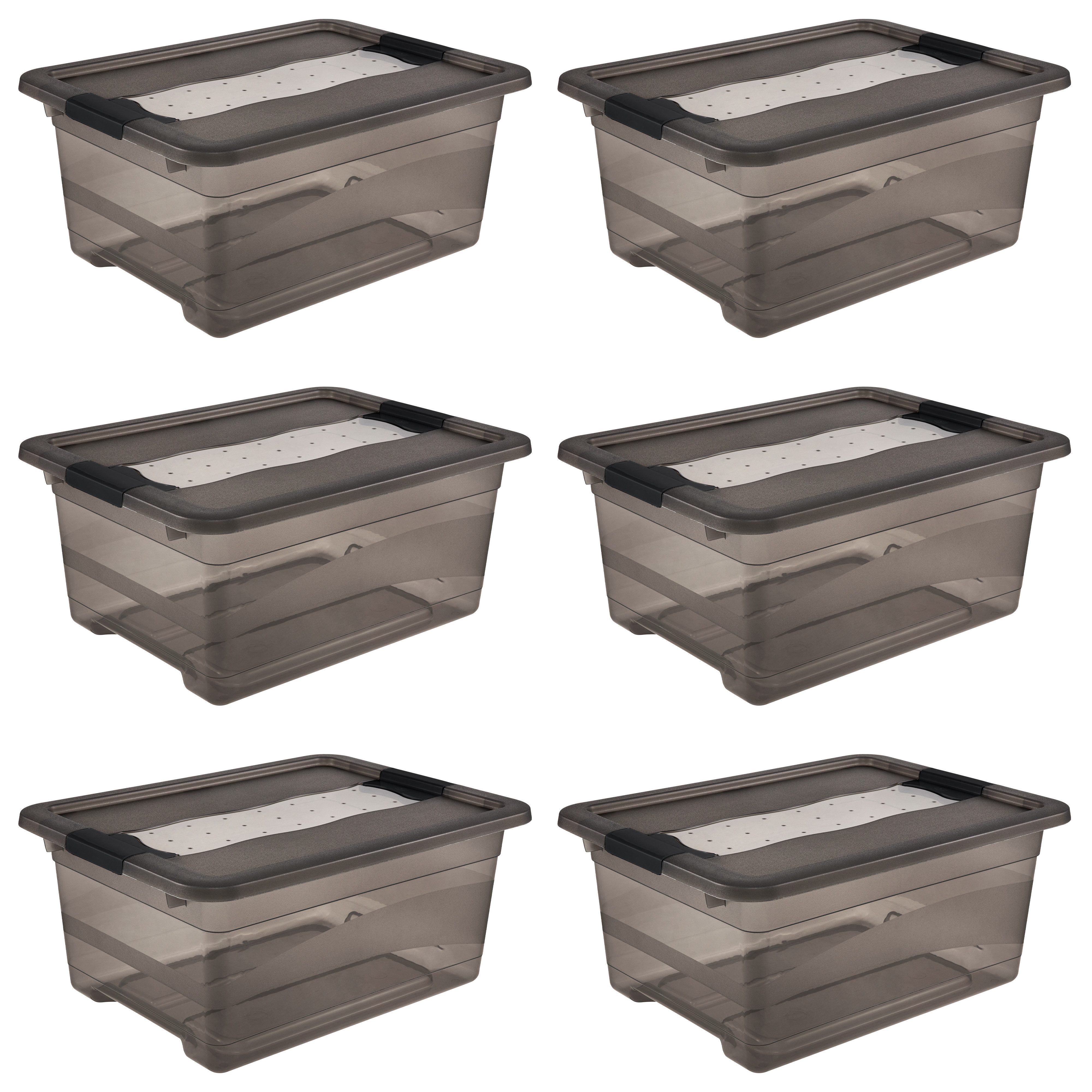 Aufbewahrungsbox Cornelia, 6er Set, 12 L, 39,5 x 29,5 x 17,5 cm