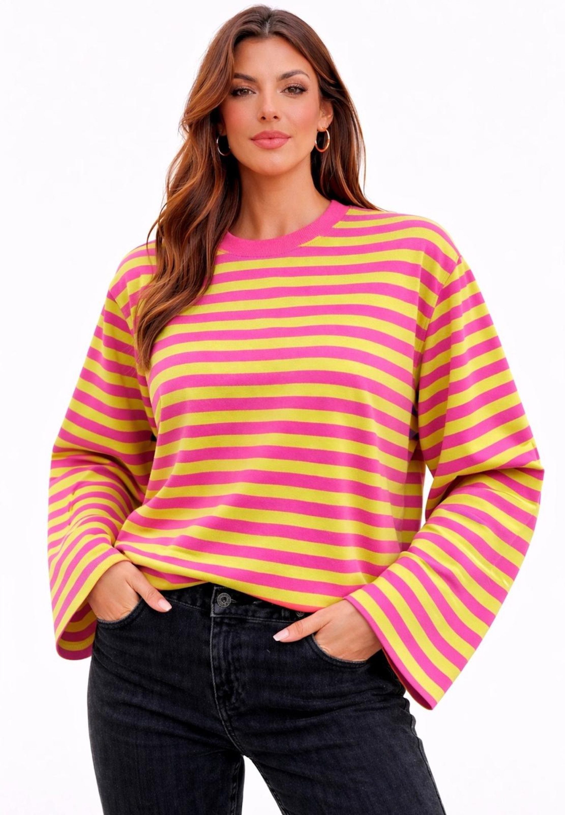 Worldclassca Longsleeve WORLDCLASSCA Longsleeve Streifen Langarm Shirt Swea günstig online kaufen