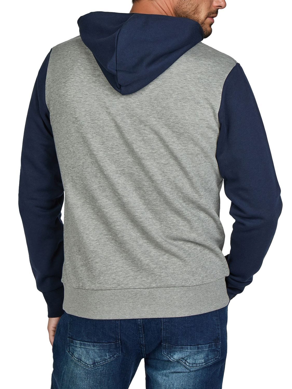 Jack & Jones Kapuzenpullover Herren Hoodie JWHLOGO BLOCKING Regular Fit Sweatshirt mir Kängurutasche