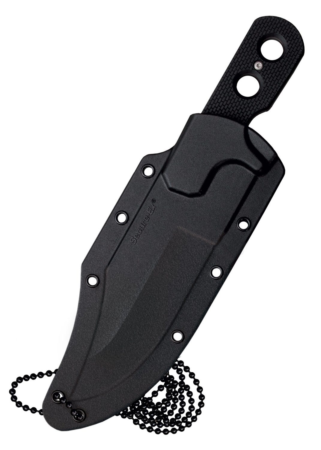Cold Steel Universalmesser Cold Steel Mini Tac Neck Knife mit Griv-Ex Griff, (1 St), Scheide inklusive
