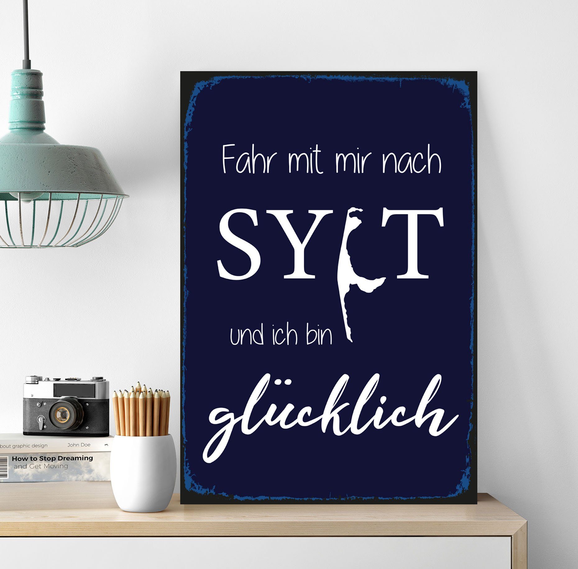 queence Metallbild Fahr mit mir nach günstig online kaufen