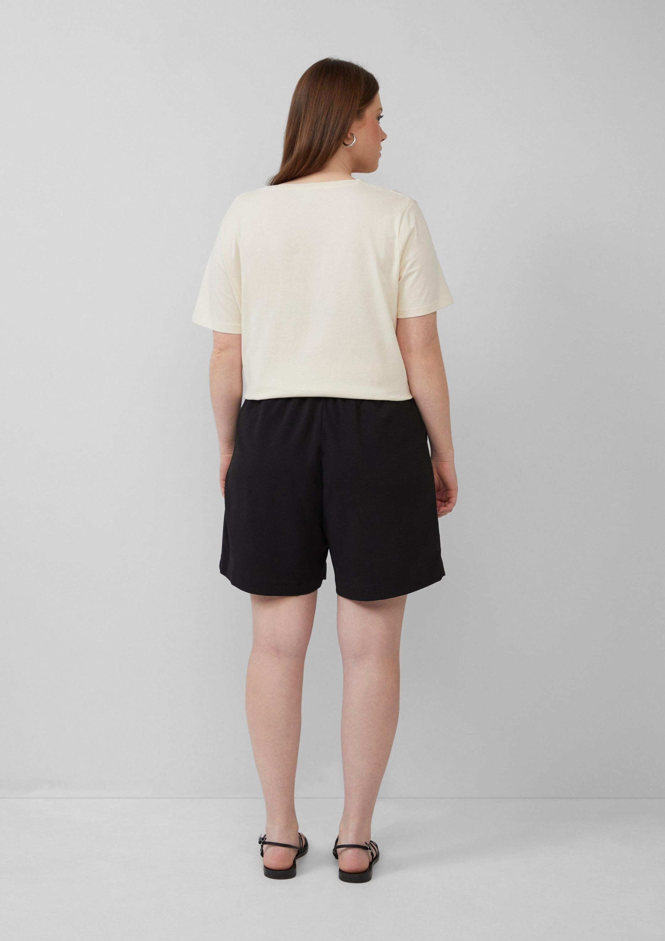 QS Shorts Hose Shorts aus Interlockjersey mit Elastikbund