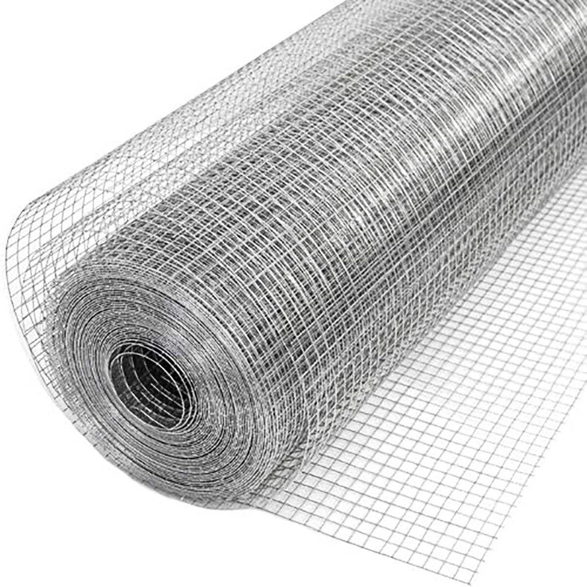 Maschendrahtzaun 25 x 1 m Verzinkt - Volierendraht für Kaninchen, Vögel, und Kleintiere