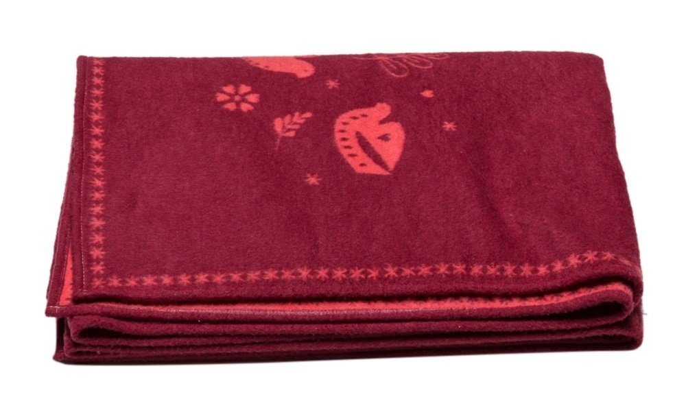 Wohndecke Velvet 'Tauben' 135 x 200 cm, DAVID FUSSENEGGER