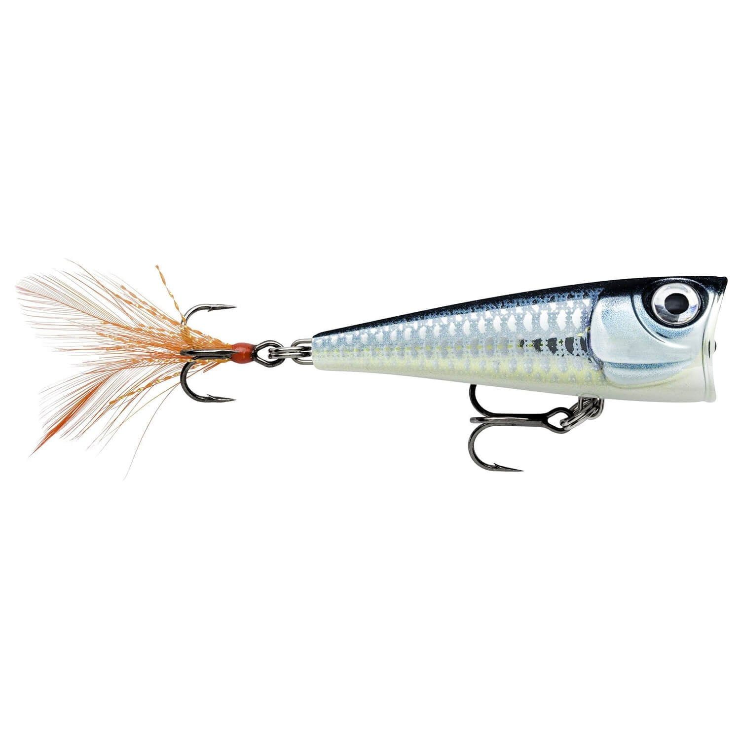 Rapala Kunstköder Rapala X-Light Pop Popper Wobbler 4cm Oberflächenköder Barsch Rapfen, (Packung)