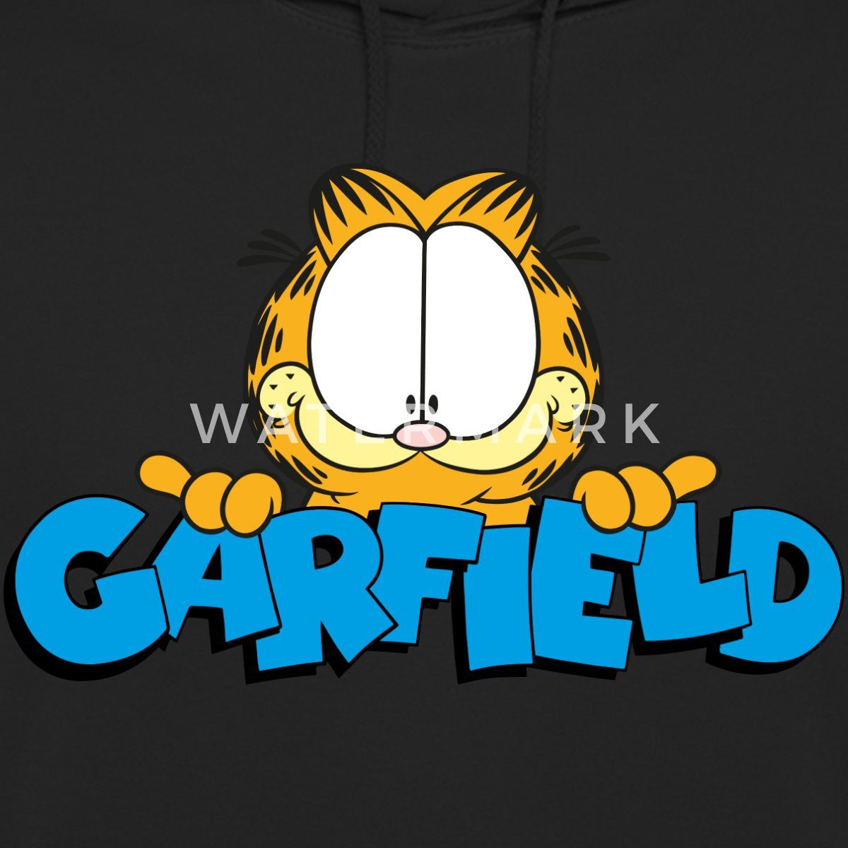 Spreadshirt Hoodie Garfield Gesicht Logo Unisex Hoodie (1-tlg)