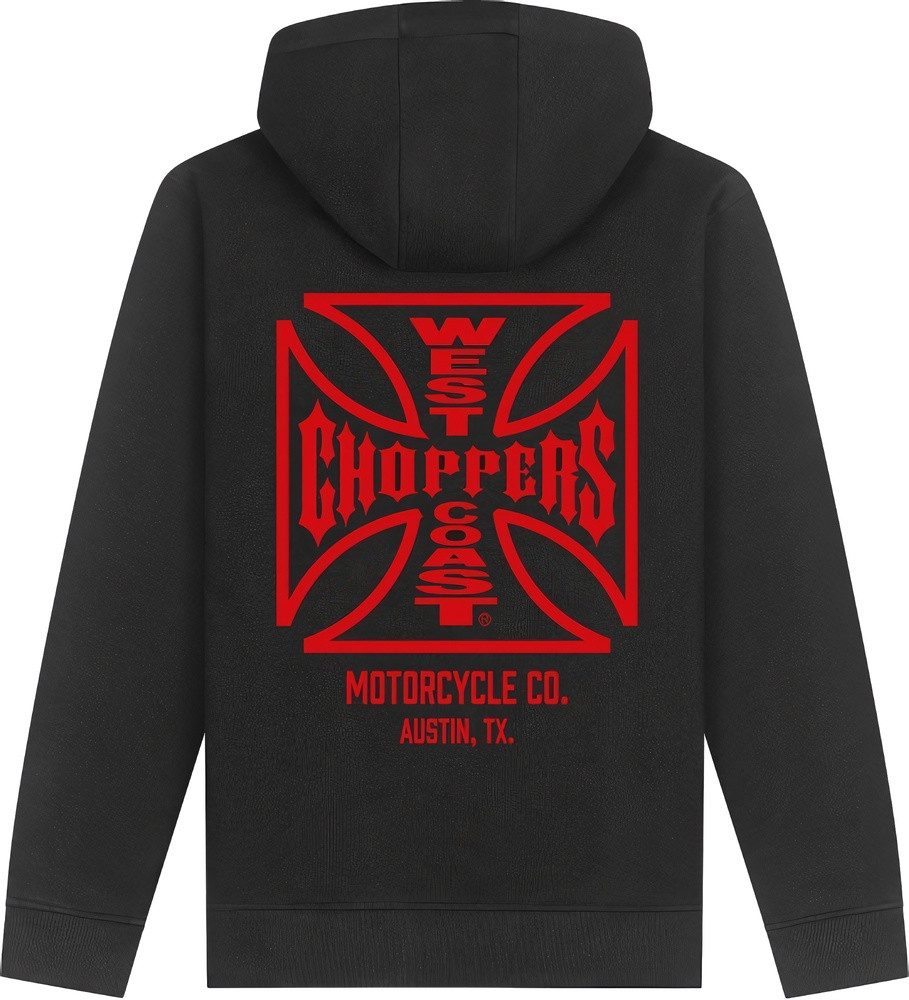 West Coast Choppers Hoodie Atx Cross Zip Hoody
